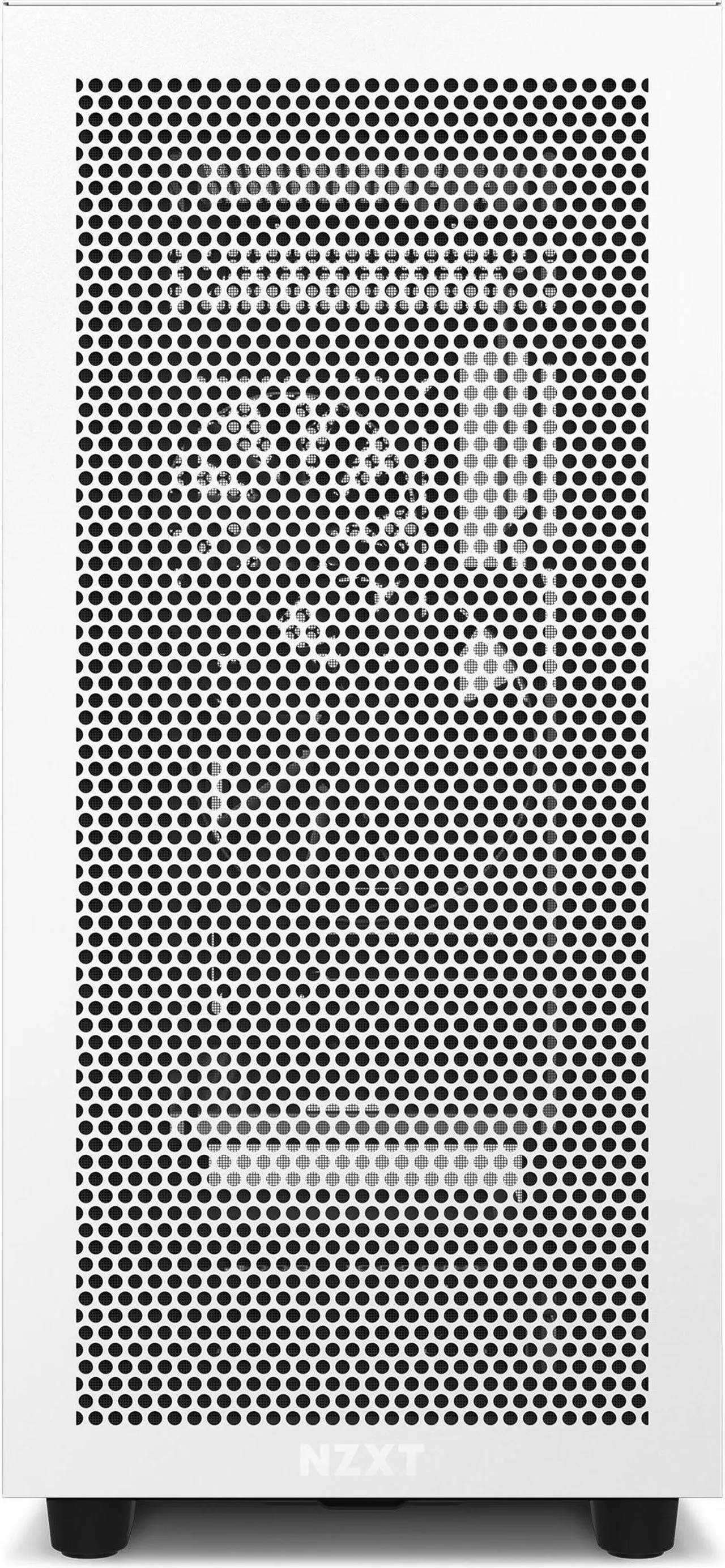 Alt view image 4 of 12 - NZXT H7 Flow White & Black - Mid-Tower Airflow PC Gaming Case - Tempered Glass - Enhanced Cable Management
