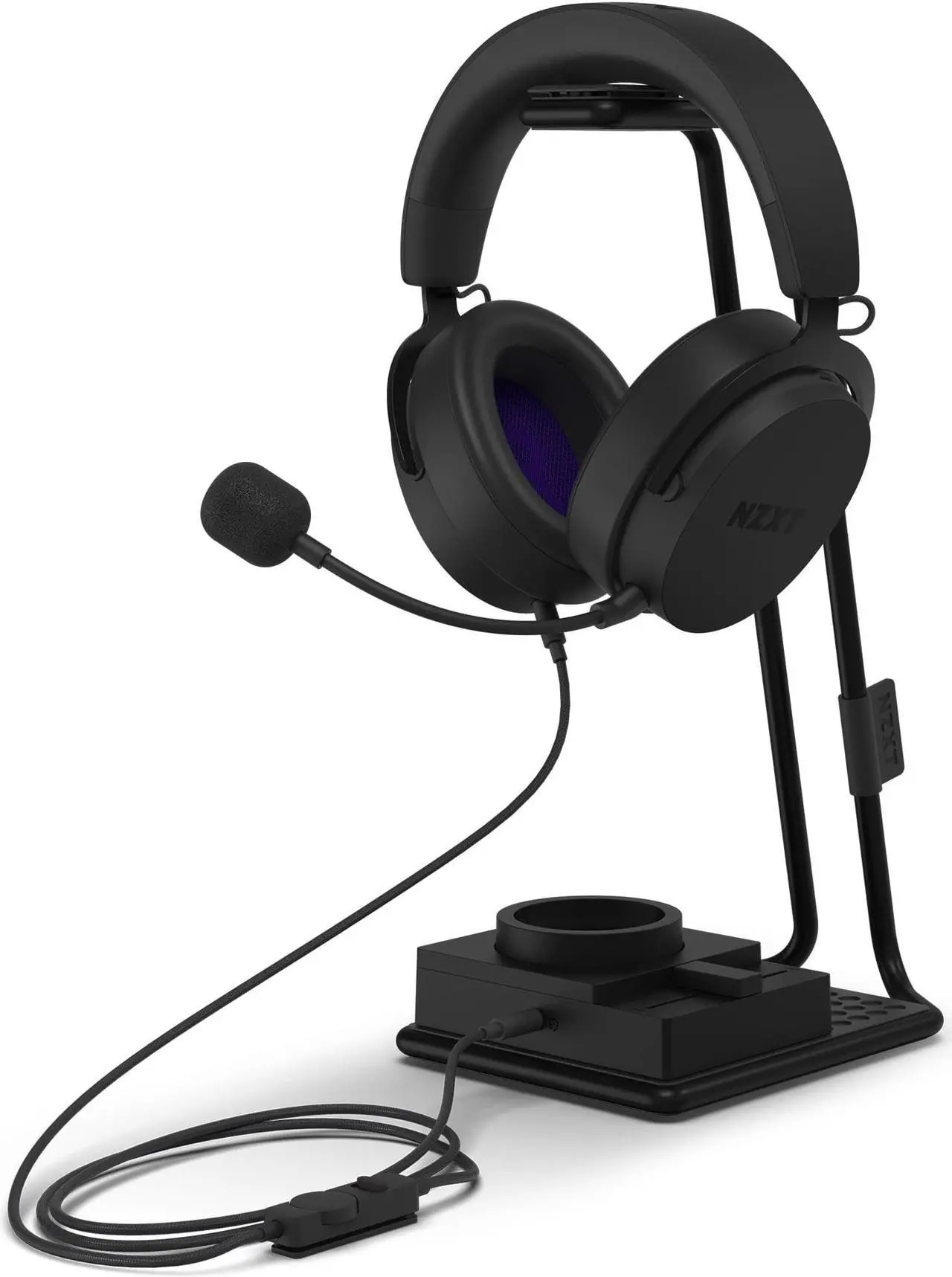 Alt view image 7 of 7 - NZXT Relay Wired PC Gaming Headset - Hi-Res Audio Certified - DTS Headphone:X Surround Sound - Lightweight & Comfortable Design - Detachable Microphone - CAM Software - Black