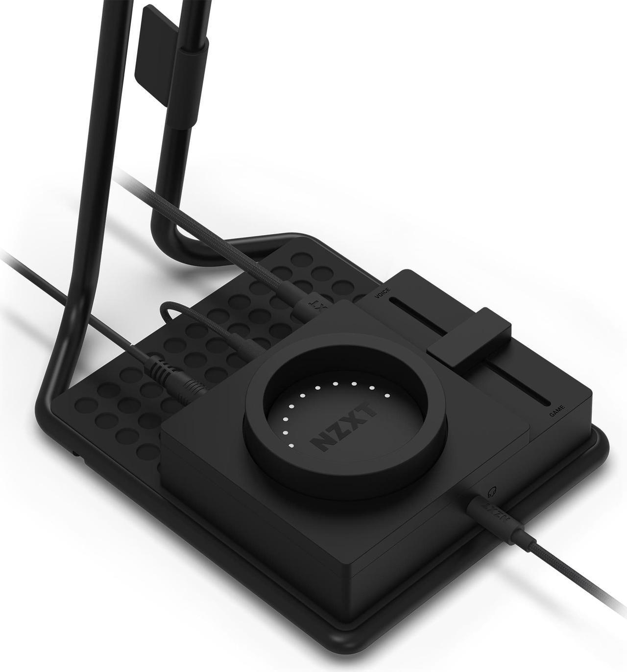 Alt view image 6 of 7 - NZXT SwitchMix PC Gaming Headset Stand & Audio Mixer - Seamless Switching Between Headset & Speaker Audio - Studio-Grade Mixer - 24-bit / 96 kHz DAC - DTS 7.1 Surround Sound - Black