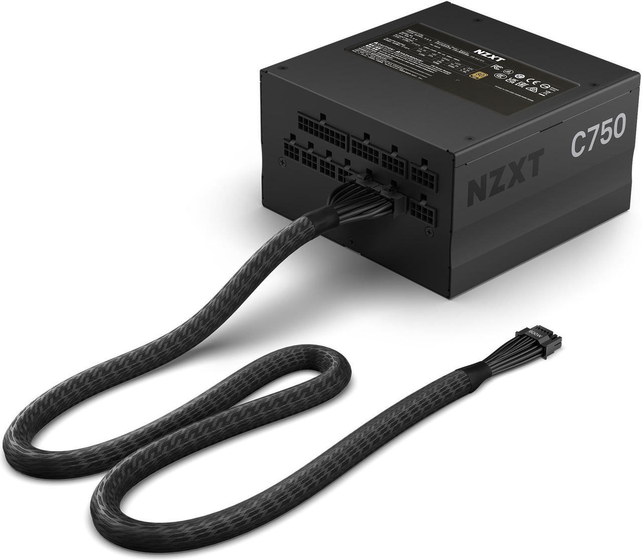 Alt view image 3 of 5 - NZXT 12VHPWR Adapter Cable - 12+4-Pin (16-Pin) 12HVPWR to Dual 8-Pin PCIe - Compatible NVIDIA 40 Series Graphics Cards with Existing NZXT ATX 2.X PSUs (PA-xG1BB) - Rated for 600 Watts - Black