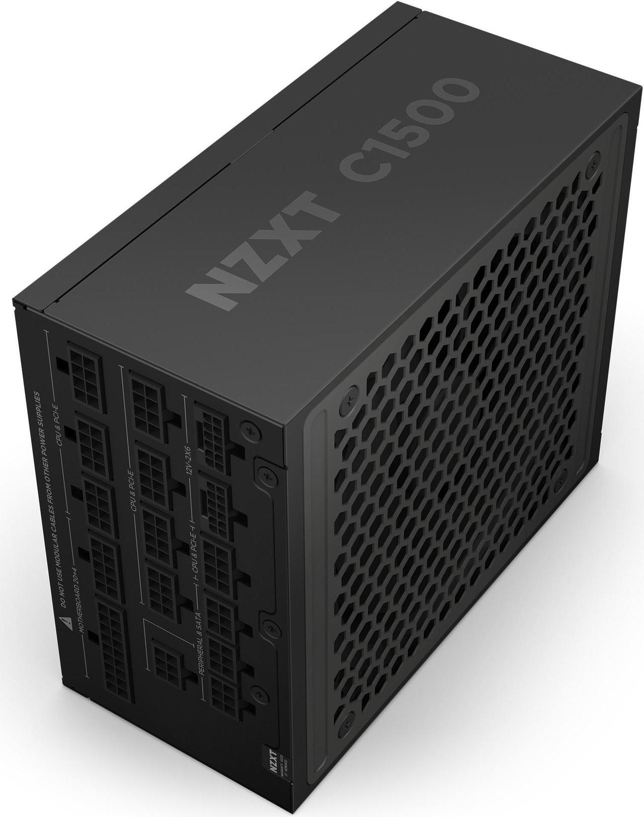 Main image of NZXT C1500 Platinum ATX 3.1 | Fully Modular Low-Noise PC Gaming Power Supply | 1500 Watts | 80 PLUS Platinum| Dual 12V-2x6 Connectors | Zero Fan Mode | 100% Japanese Capacitors | Black