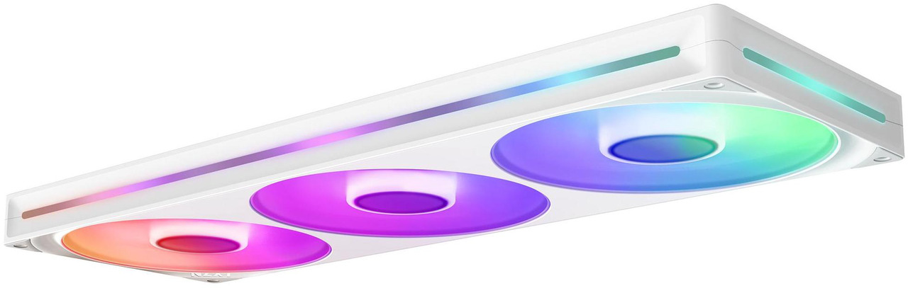 Open Box: NZXT F SERIES RGB CORE 420MM WHITE SINGLE-FRAME RBG FAN UNIT - Newegg.com - Open Box condition - Image 6