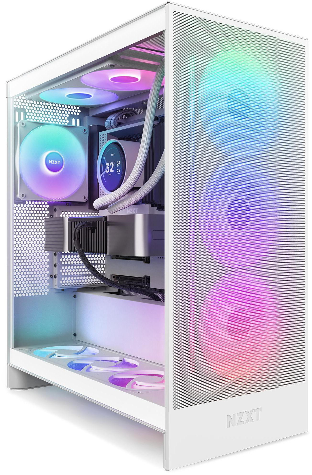Open Box: NZXT F SERIES RGB CORE 420MM WHITE SINGLE-FRAME RBG FAN UNIT - Newegg.com - Open Box condition - Image 8