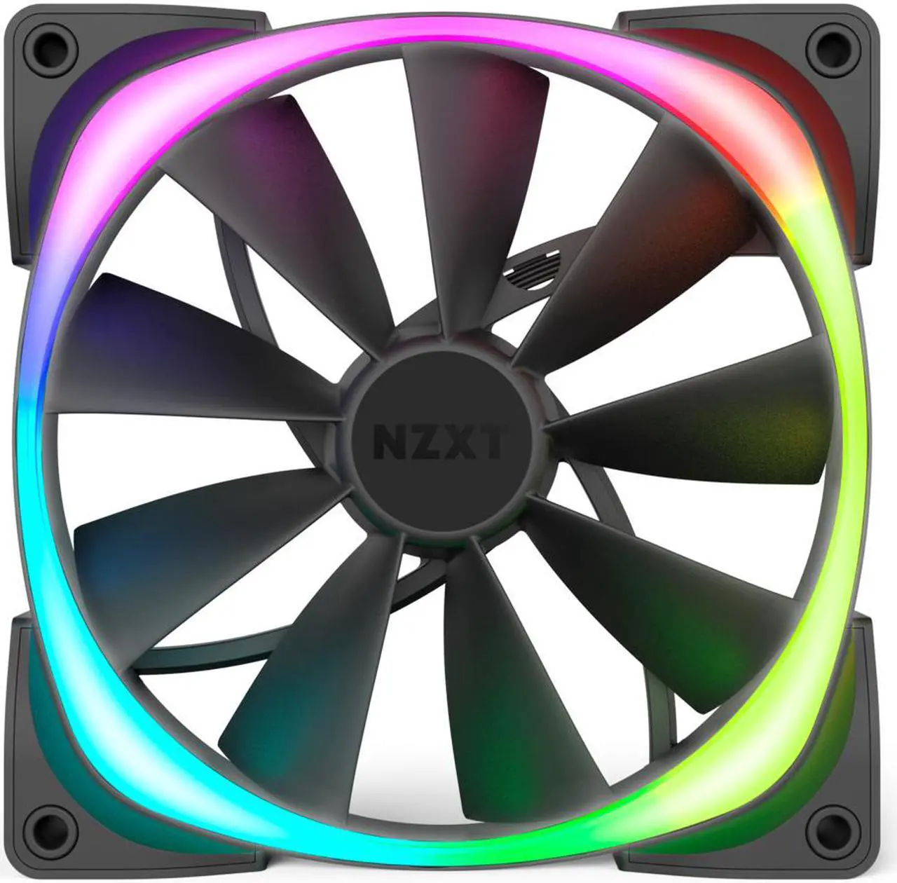 Alt view image 6 of 20 - NZXT AER RGB 2 - 120mm - RGB LED - Fluid Dynamic Bearing - PWM Fan for Hue 2 - Single