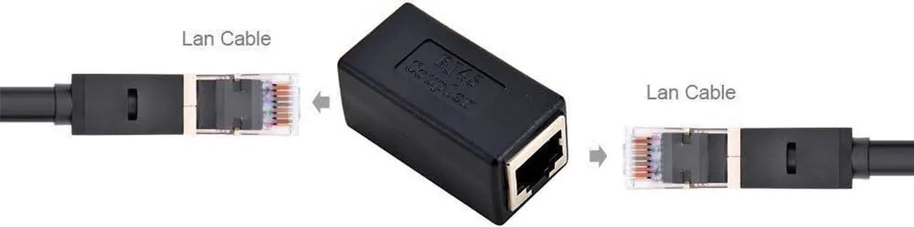 Alt view image 4 of 5 - RJ45 Coupler Ethernet Connectors Interface Cat 7 Cat6 Cat5 Cat5e RJ45 8P8C Network Keystone Jack in-Line Coupler Ideal for Extending The Ethernet Cables Female to Female (2PACK)