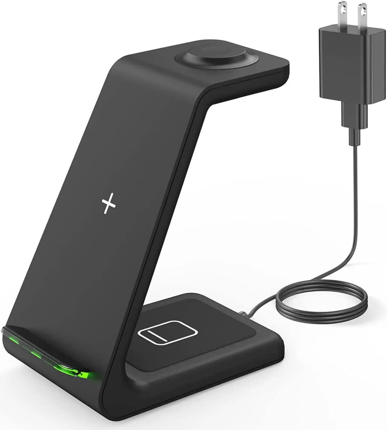 Alt view image 7 of 7 - Wireless Charging Stand, GEEKERA 3 in 1 Wireless Charger Dock Station for iPhone 14 Pro Max/14 Pro/14 Plus/13/12/11/X/8 Series, Apple Watch Ultra/SE/8/7/6/5/4/3/2, AirPods Pro/3, Samsung Qi Phones