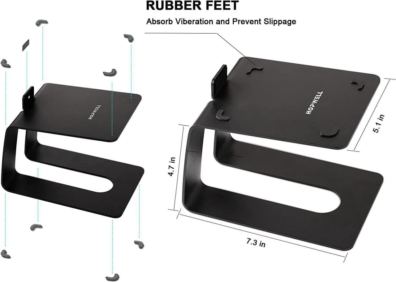 Alt view image 3 of 6 - Desktop Speaker Stands, Pair, Professional Studio Monitor Stand for Bookshelf Speakers,Premium Desk Surround Sound Speaker Riser