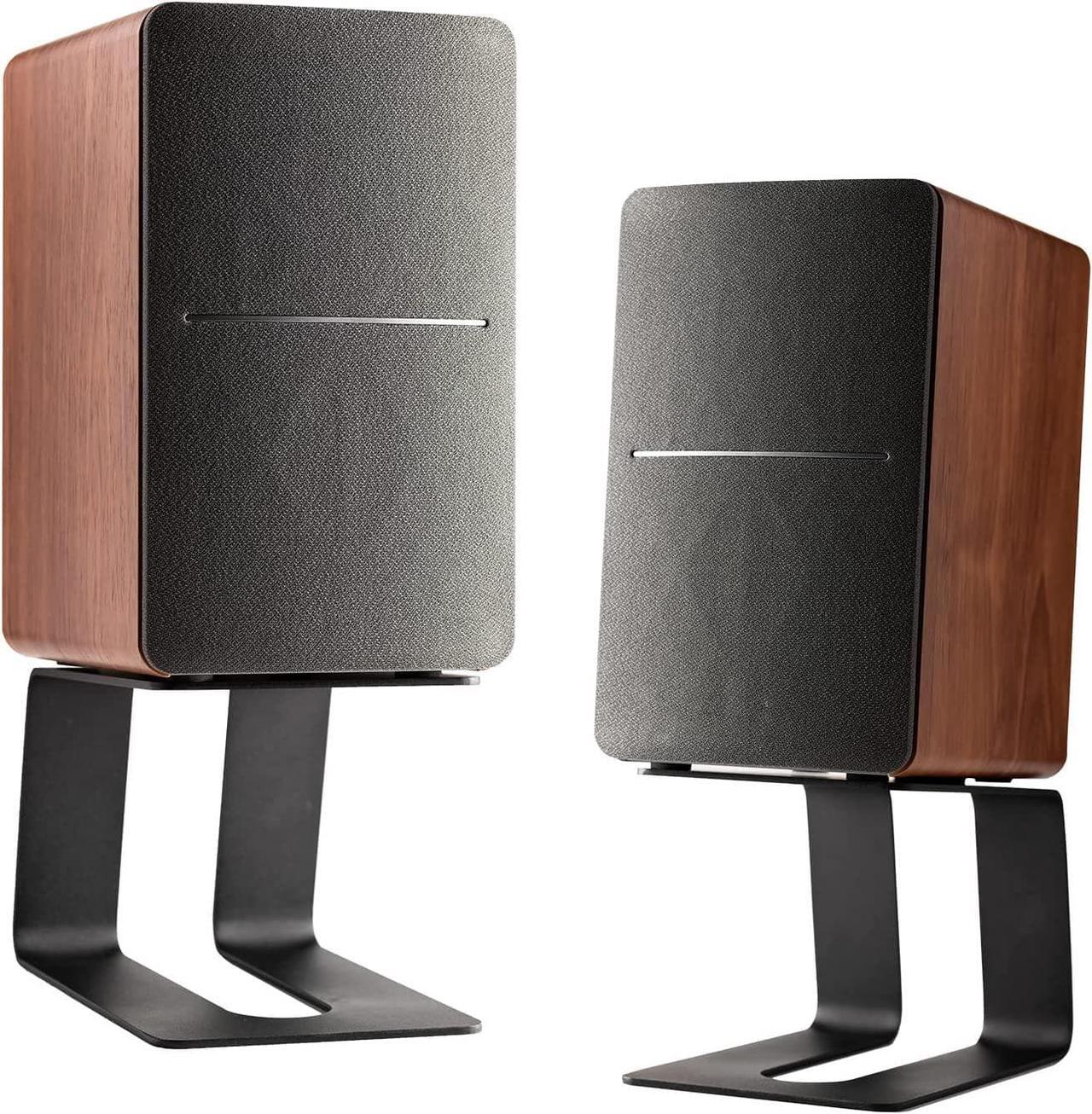 Alt view image 2 of 6 - Desktop Speaker Stands, Pair, Professional Studio Monitor Stand for Bookshelf Speakers,Premium Desk Surround Sound Speaker Riser