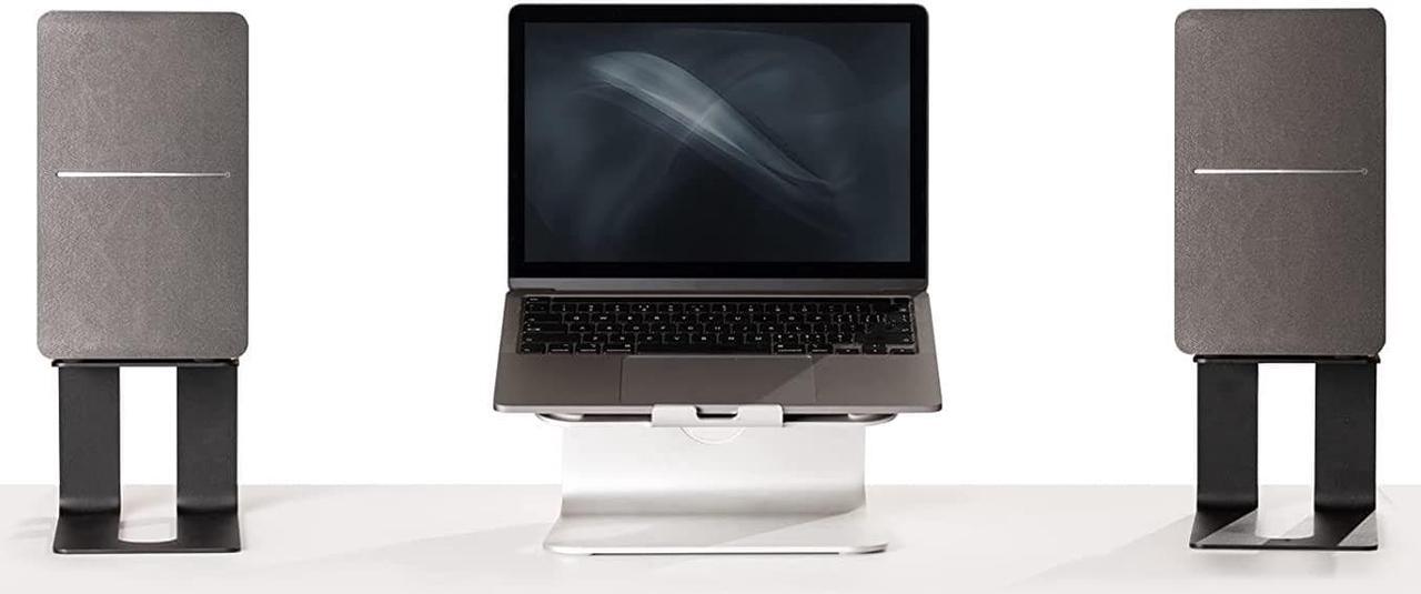 Alt view image 5 of 6 - Desktop Speaker Stands, Pair, Professional Studio Monitor Stand for Bookshelf Speakers,Premium Desk Surround Sound Speaker Riser