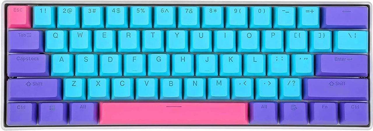 Main image of BOYI Wired 60% Mechanical Gaming Keyboard,61 Mini RGB Cherry MX Switch PBT Keycaps NKRO Programmable Type-C Keyboard for Gaming and Working (Joker Color,Cherry MX Blue Switch)