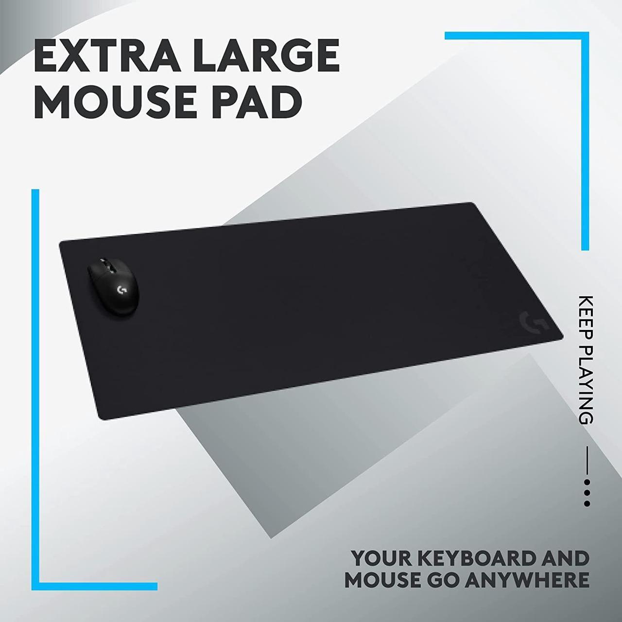 Alt view image 2 of 7 - G840 XL Cloth Gaming Mouse Pad - 0.12 in Thin, Stable Rubber Base, Performance-Tuned Surface - Black