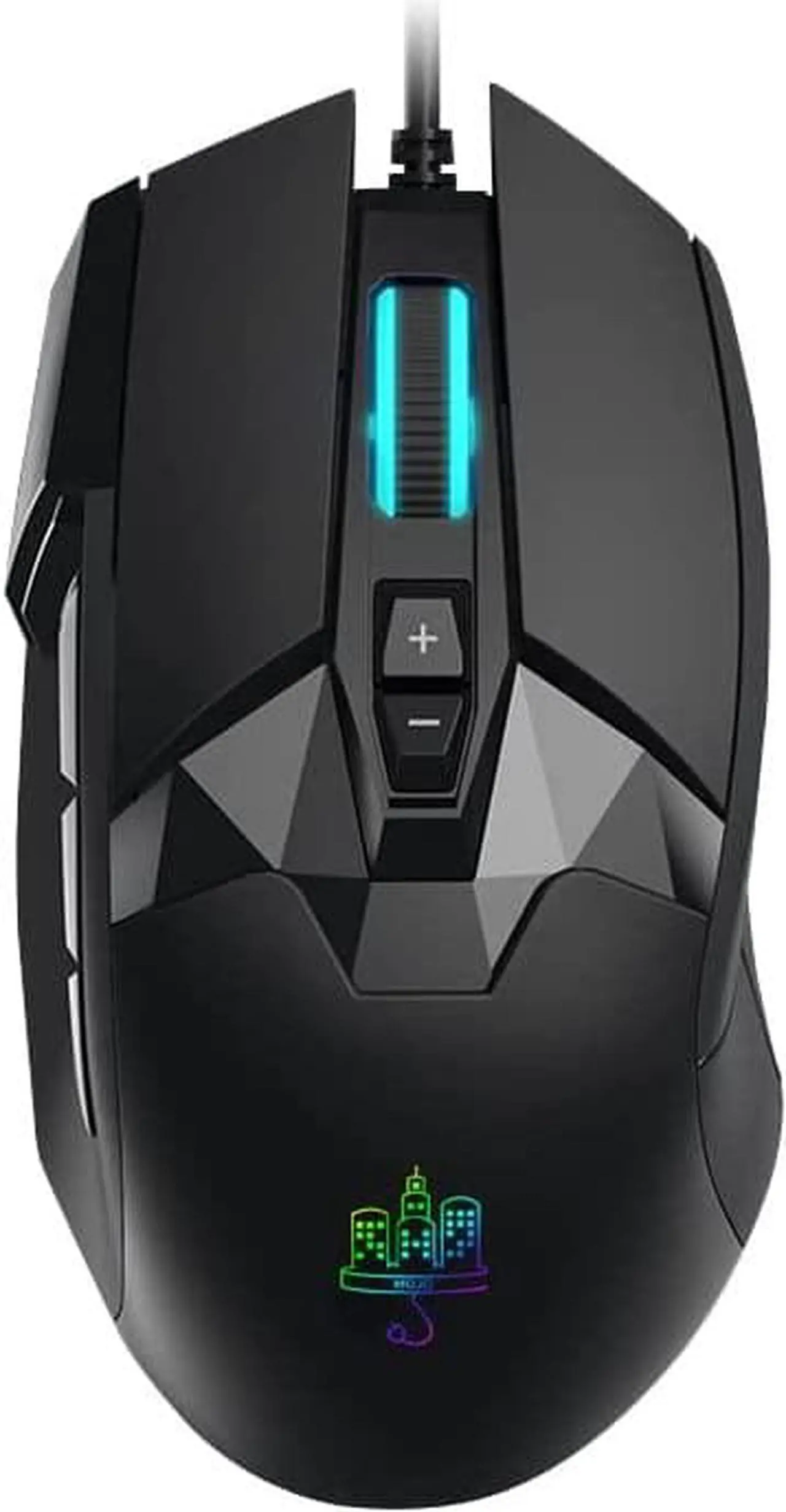 Main image of MOJO Pro Performance Silent Gaming Mouse - Wired Gaming Mouse w/ 9 Programmable Buttons including Sniper (rapid fire) key, 12000 DPI, 1000 Hz, Force Adjustable Buttons, Custom Gamer Profiles, and more