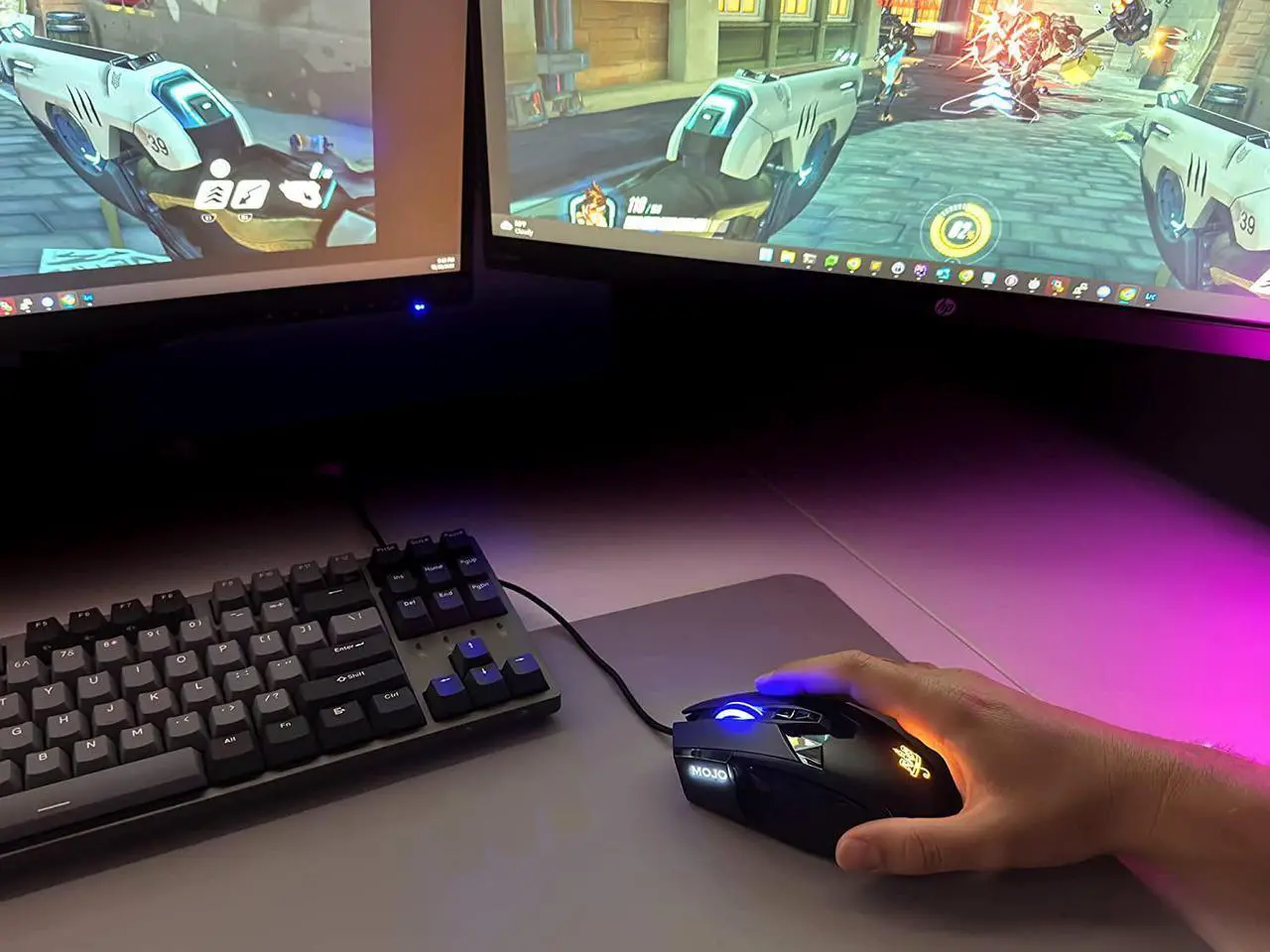 Alt view image 3 of 5 - MOJO Pro Performance Silent Gaming Mouse - Wired Gaming Mouse w/ 9 Programmable Buttons including Sniper (rapid fire) key, 12000 DPI, 1000 Hz, Force Adjustable Buttons, Custom Gamer Profiles, and more