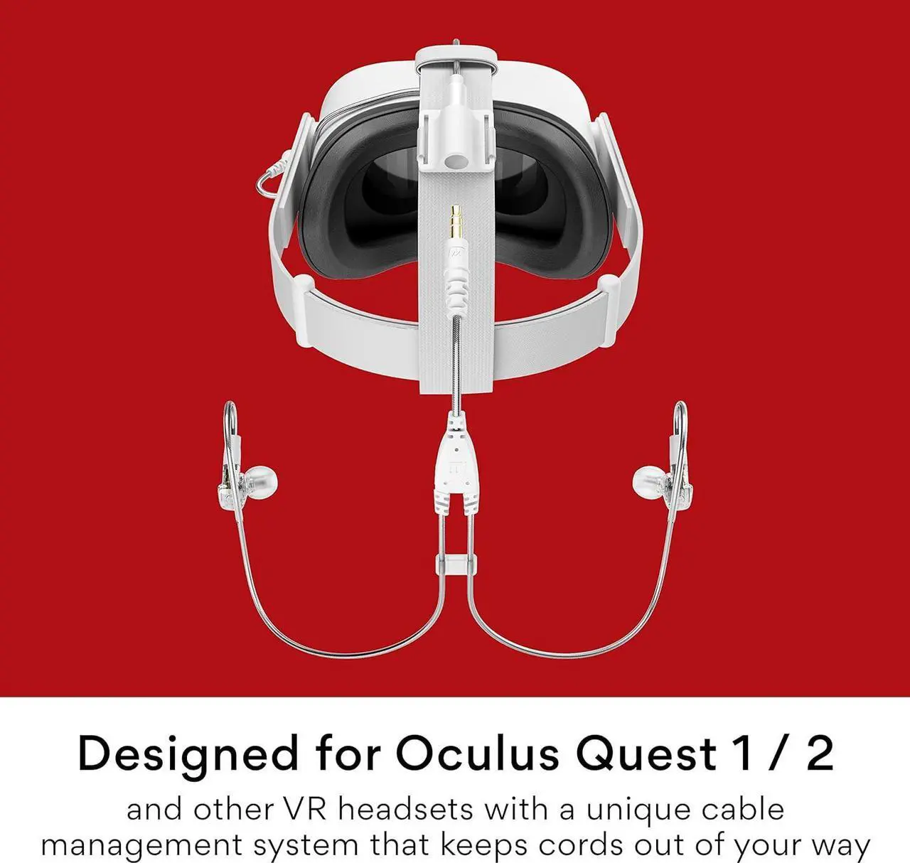 Alt view image 4 of 7 - MEE audio M6 VR Multiplatform in-Ear Earphones with Headset Microphone for PS5, Xbox, Nintendo Switch, PC; Also Includes Short Cable and mounting Bracket for Oculus Quest and Other VR Gaming Headsets