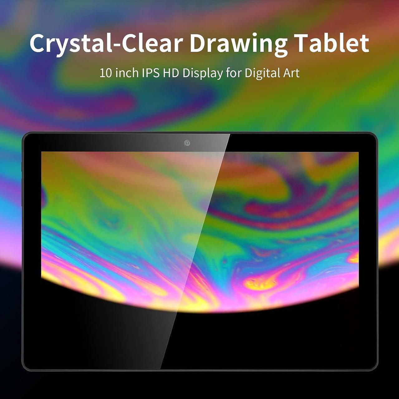 Alt view image 2 of 6 - Drawing Tablet No Computer Needed, 10inch Standalone Drawing Tablet with Pen Stylus, IPS FHD, Android 12 for Digital Drawing, Note Taking for Digital Art