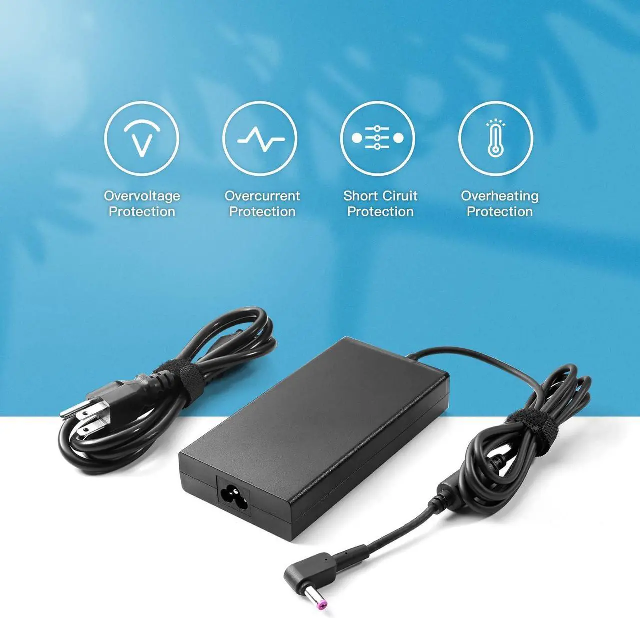 Alt view image 5 of 6 - 135W Charger Fit for Acer Nitro 5 N18C3 AN517-51 AN515-51 52 53 54 55 57 45 N18C4 Series Laptop