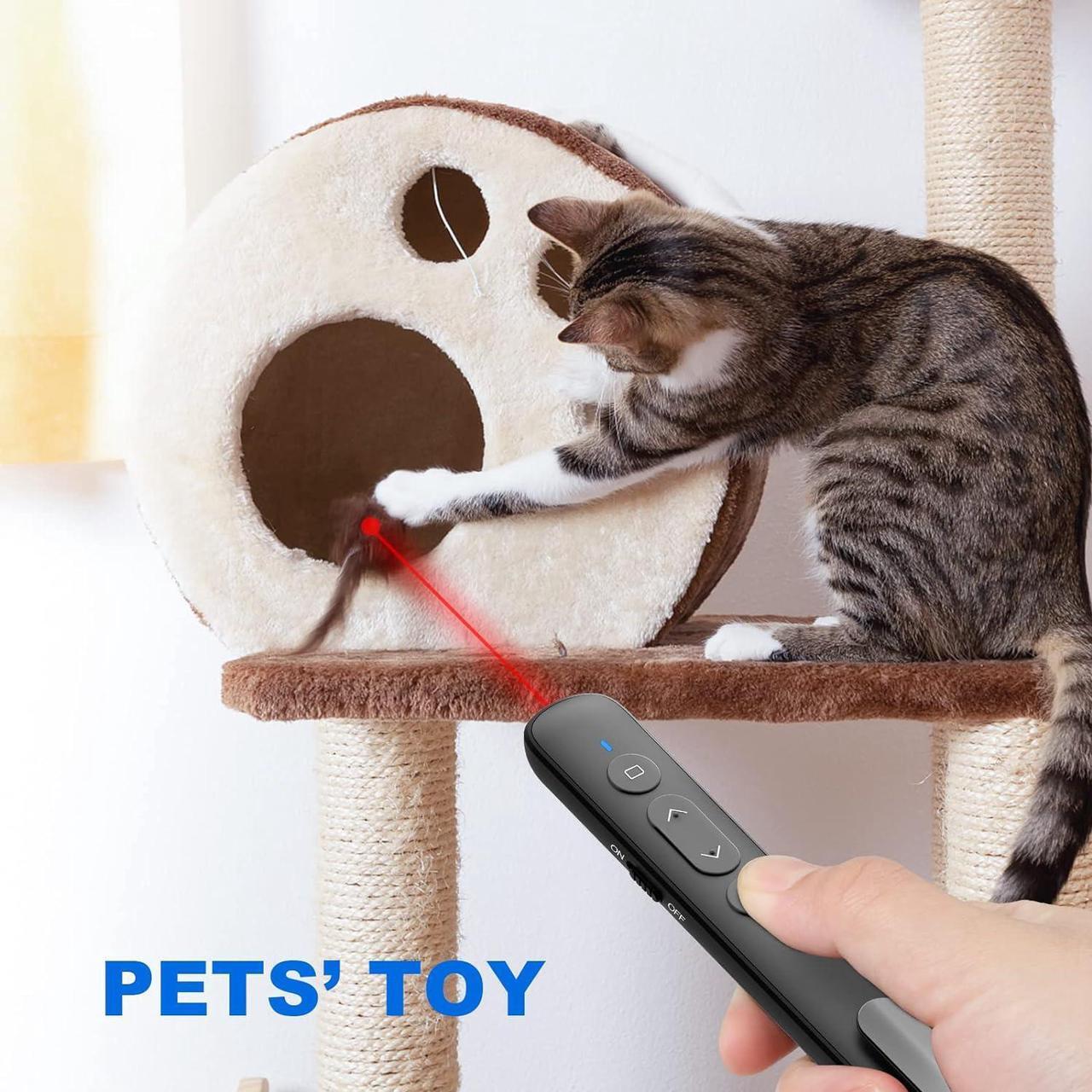 Alt view image 7 of 7 - USB-C/USB-A Laser Pointer for Presentation Clicker PowerPoint Wireless Presenter Remote Google Slide Advancer Projector Smart Board Slideshow Power Point PPT Clicker for Mac/Laptop/Computer/Office