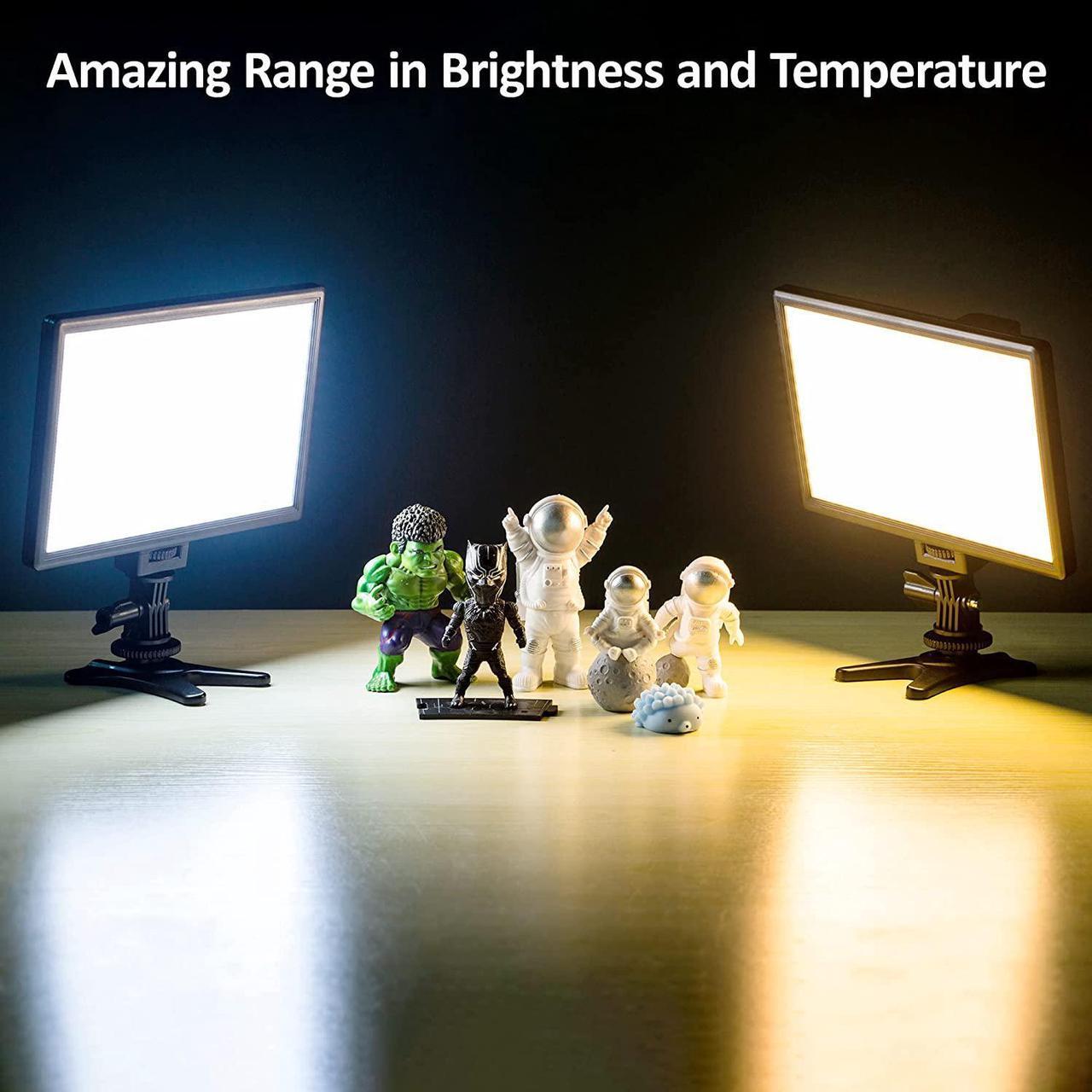 Alt view image 4 of 7 - VILTROX L116T 3300K-5600K LED Photography Light Kit with NP-F550 Battery, Super Thin On Camera LED Key Light Panel for Photography, VideoLive Streaming, Studio, YouTube, Tiktok