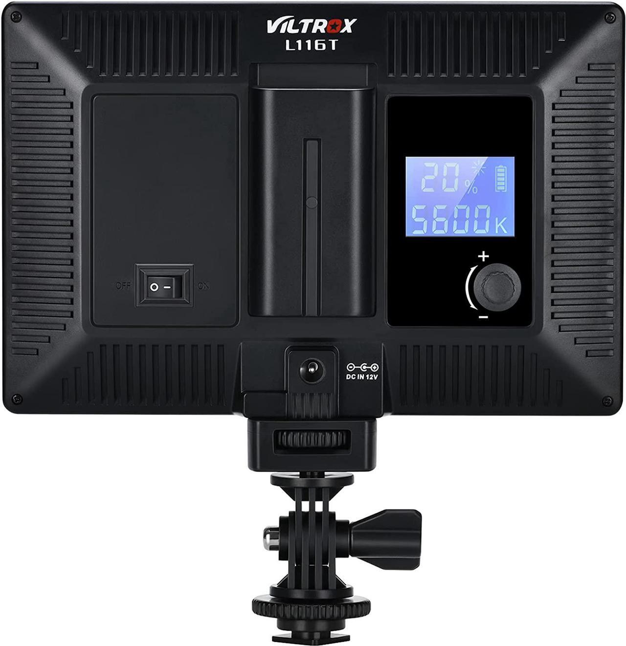 Alt view image 7 of 7 - VILTROX L116T 3300K-5600K LED Photography Light Kit with NP-F550 Battery, Super Thin On Camera LED Key Light Panel for Photography, VideoLive Streaming, Studio, YouTube, Tiktok
