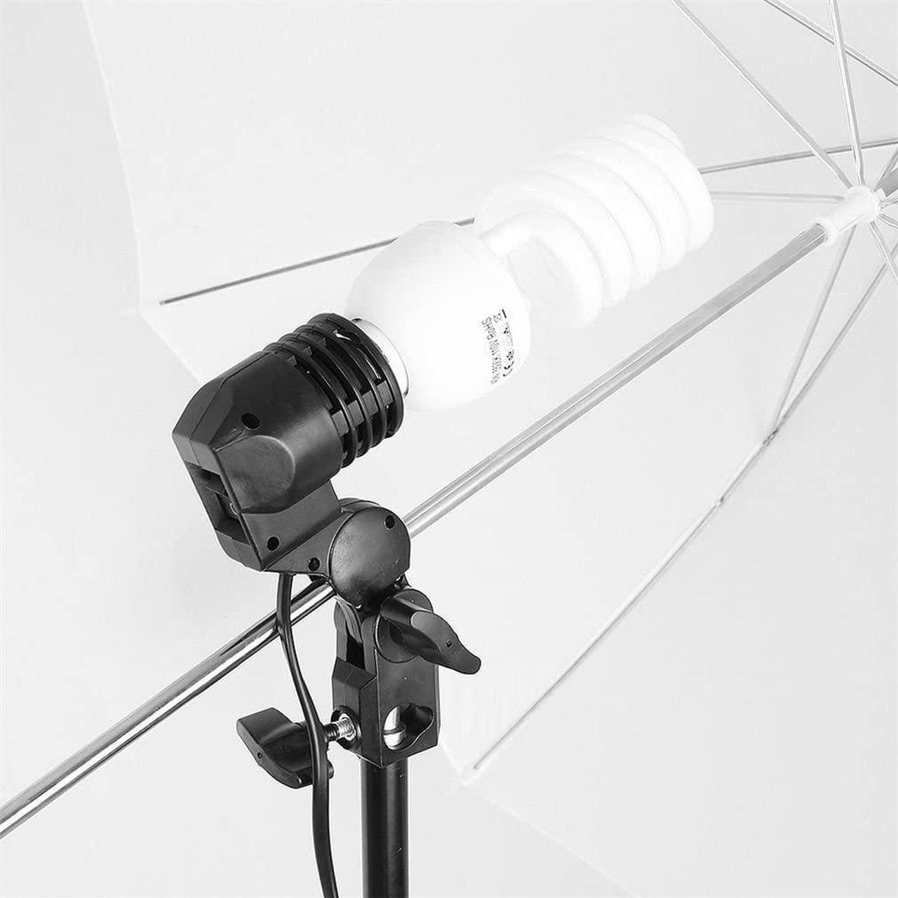 Alt view image 2 of 5 - StudioFX Photography Photo Portrait Studio 600W Day Light Umbrella Continuous Lighting Kit by Kaezi CHDK3