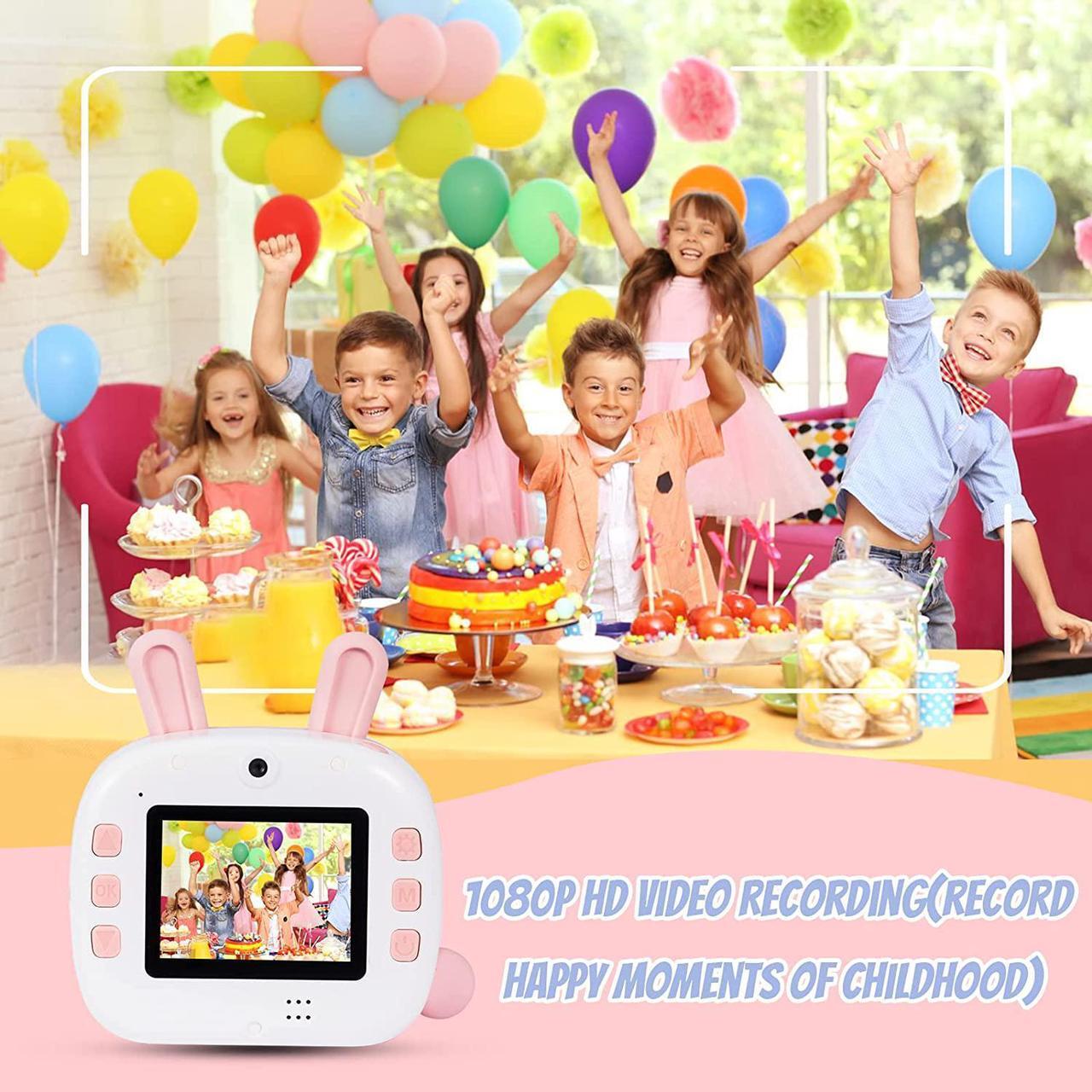 Alt view image 2 of 6 - JECAURS Instant Print Camera for Kids, WiFi Kids Camera with 32GB Memory Card, Dual Lens, Print Paper, Color Pens Set, Kids Selfie Video Printable Camera for Girls and Boys