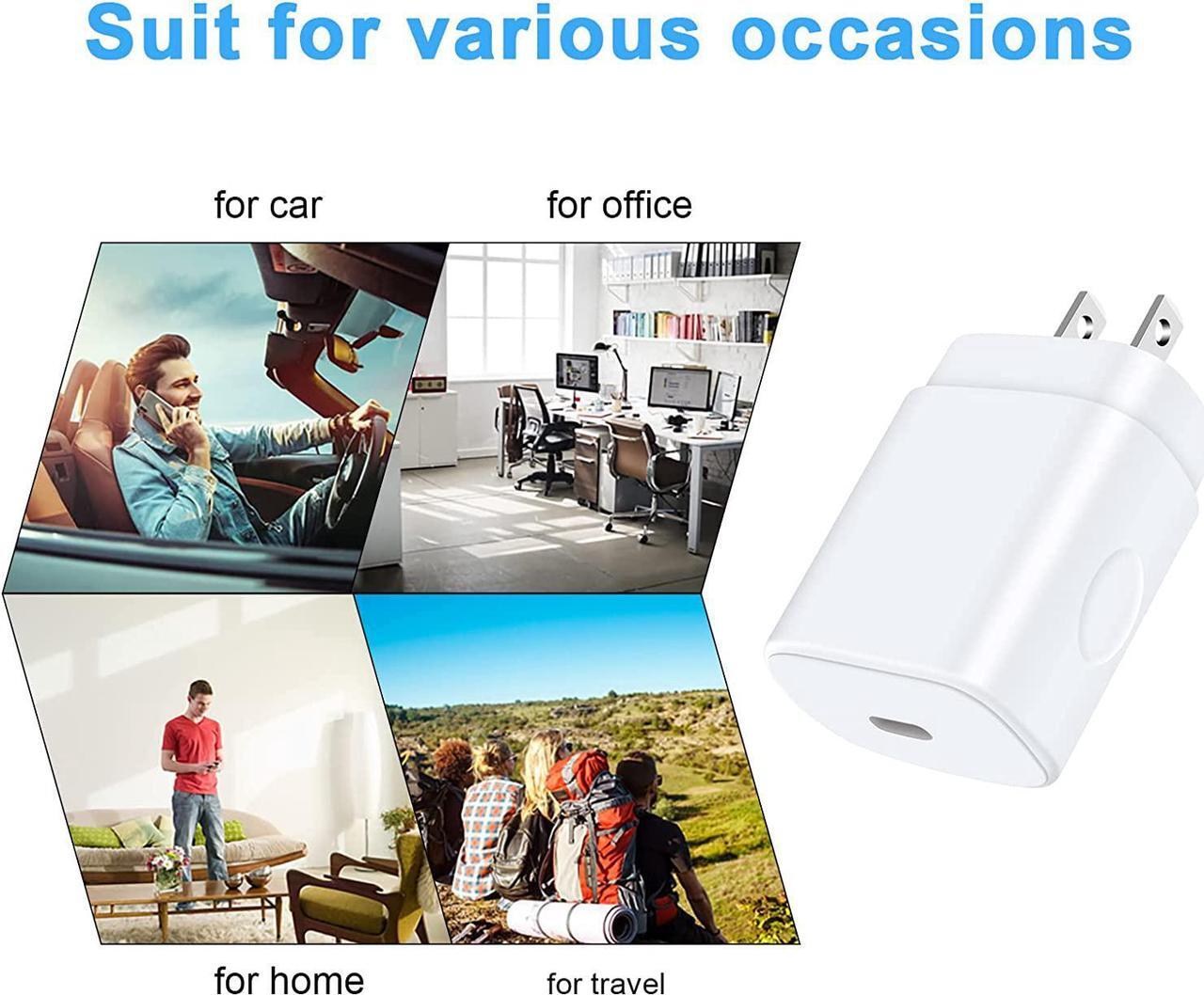 Alt view image 6 of 7 - 25W Samsung Fast Charging Block Android Phone Charger USB C Wall Outlet Plug Adapter for Samsung Galaxy A16 5G/A54/A15/A35/A14/S24 S23Ultra/A55/A03s/A23/A13/Z Flip6,iPhone 16/15/14,Pixel 9 Pro XL/8a/7