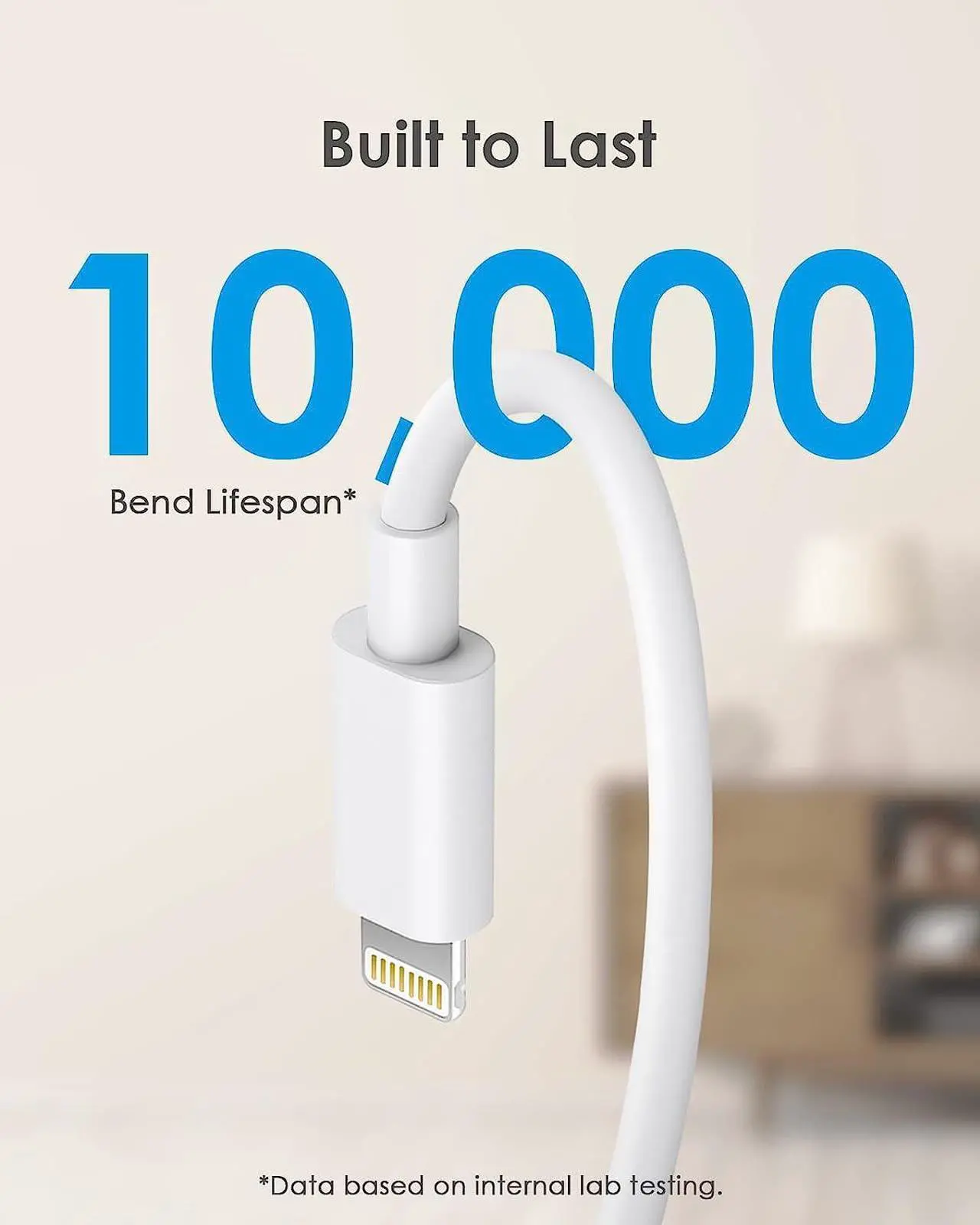 Alt view image 5 of 6 - 2 Pack for iPhone Charger 10 ft Fast Charging 10 FT 20W PD iPhone 14 13 Fast Charger Block with 10 Foot Lightning Cable Compatible with iP14 Plus/14/13/12/11 Pro Max/XS/Max