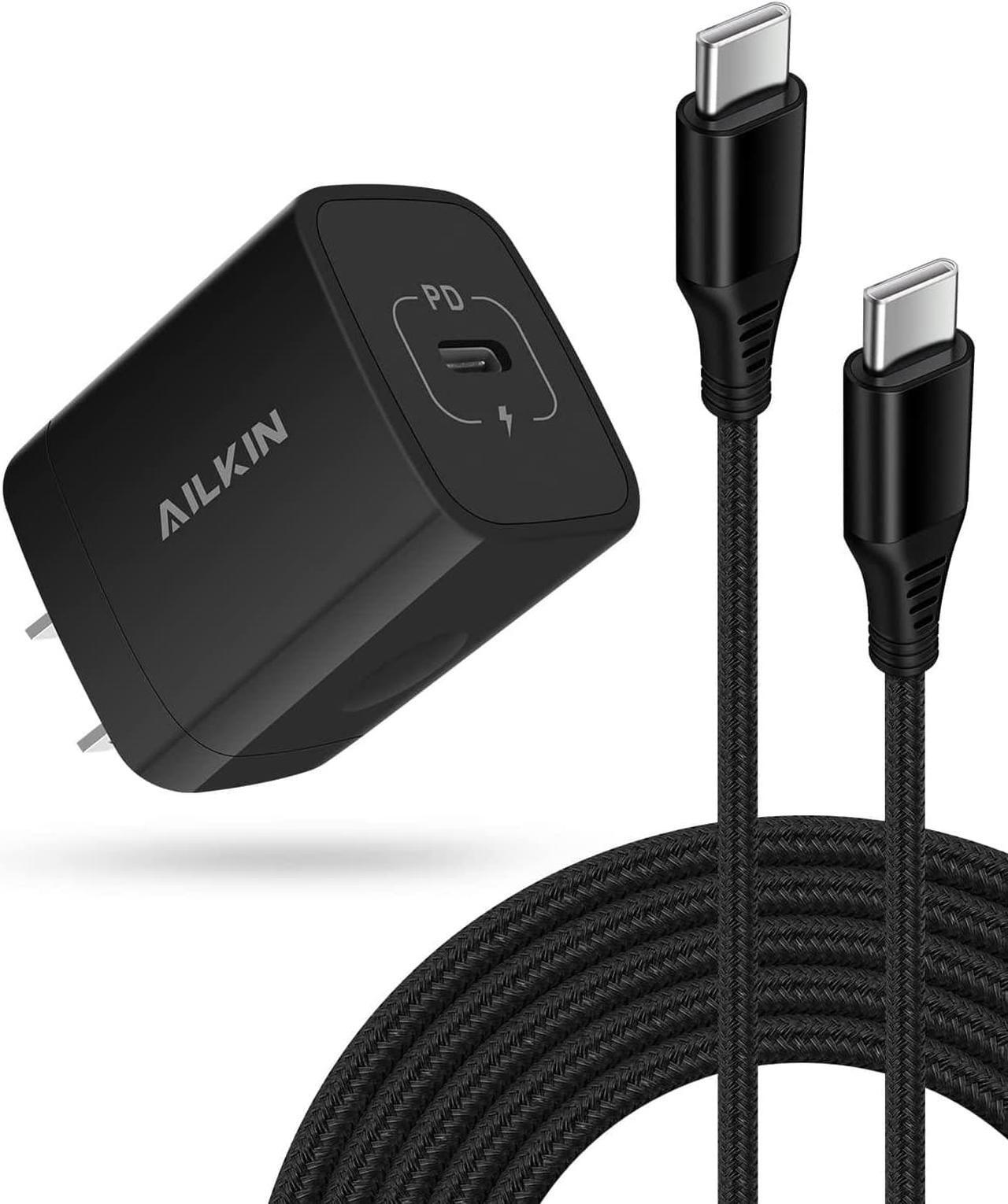 Main image of 20W PD USB C Wall Charger Adapter [60W/6FT] USB Type C to USB-C Cable, Fast Charging 3.0 Block Plug Cube Brick Box, Android USBC to C Phone Power Charger Cord for Samsung Galaxy Google Pixel iPhone 15