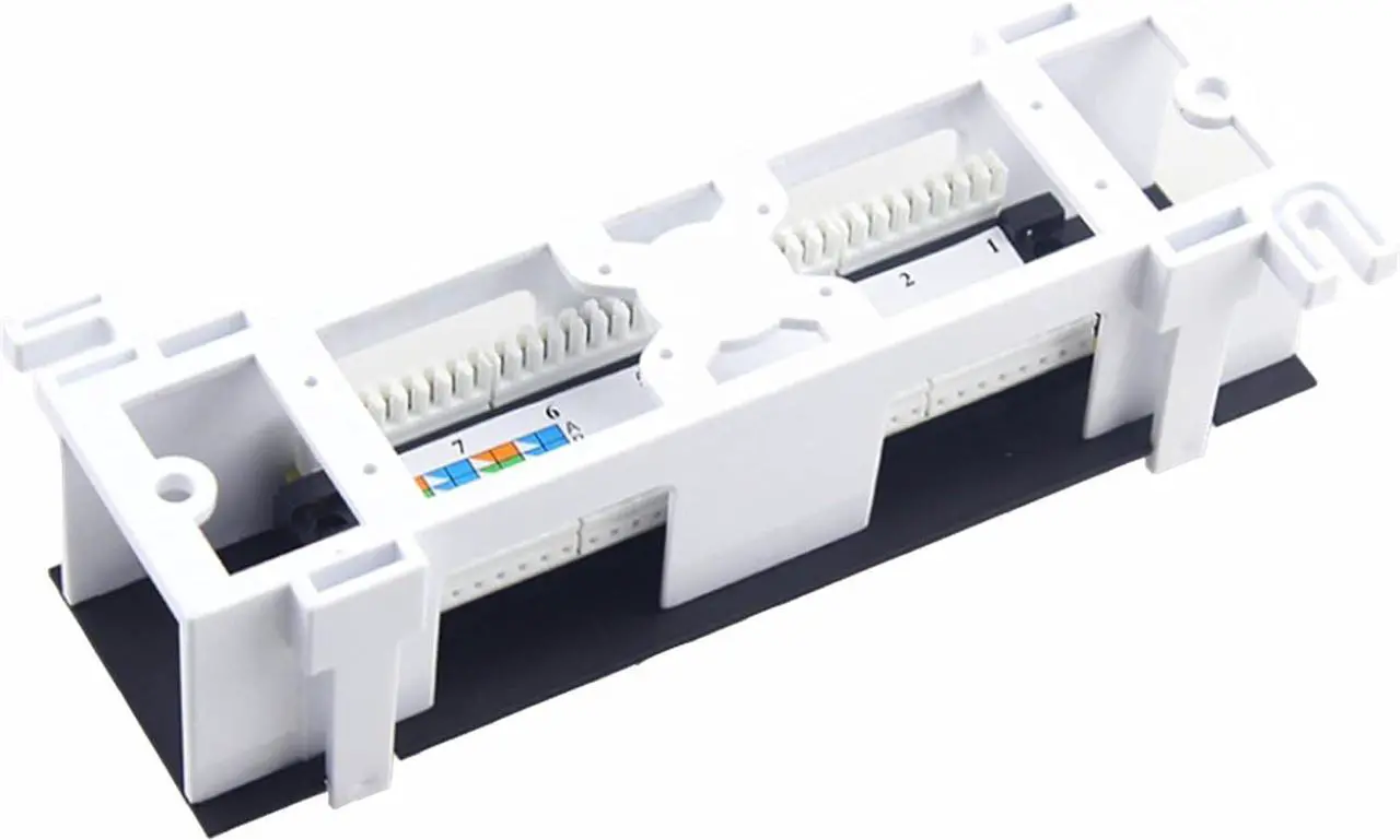 Alt view image 2 of 6 - [CAT6 8 Port Patch Panel Unshielded with Coded T568A/B Wiring for RJ45 Network Cables Rack/Wall Mount 1U (Come with Bracket & Mini Punch Down Tool)