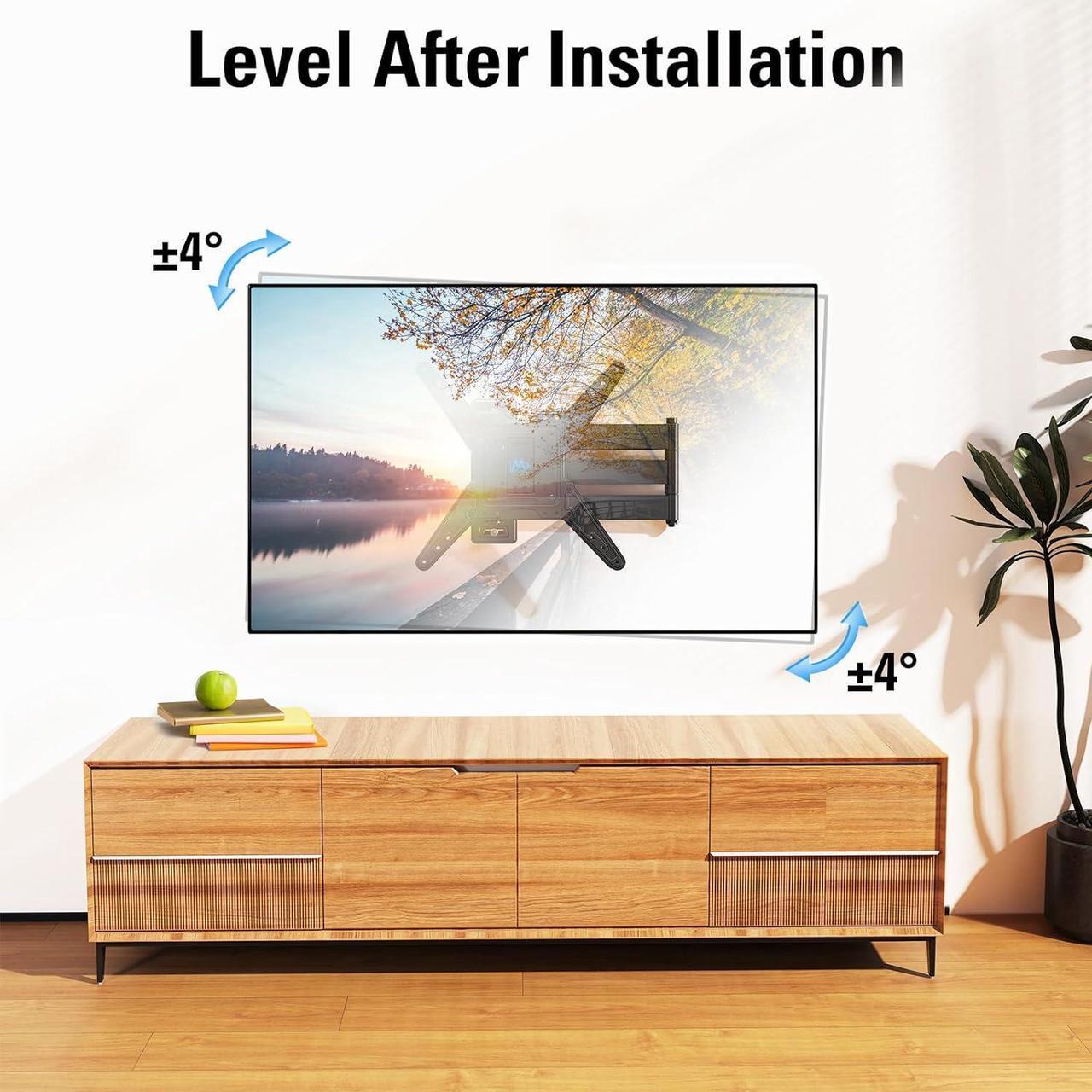 Alt view image 7 of 7 - Mounting Dream Long Arm TV Wall Mount for Most 26-65 Inch TVs, 30 Inch Long Extension TV Mount Swivel and Tilt, Full Motion Wall Mount TV Bracket Fit Max VESA 400x400mm,Up to 99 lbs, MD2286-M
