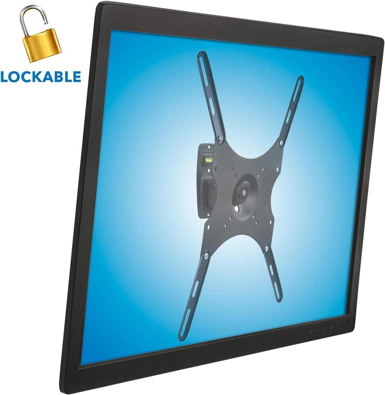 Alt view image 4 of 7 - Mount-It! Locking TV Wall Mount, Full Motion TV Mount with Anti-Theft Lockable Quick Release VESA Head, Fits VESA 100, 200 and 400, 44 Lbs Capacity