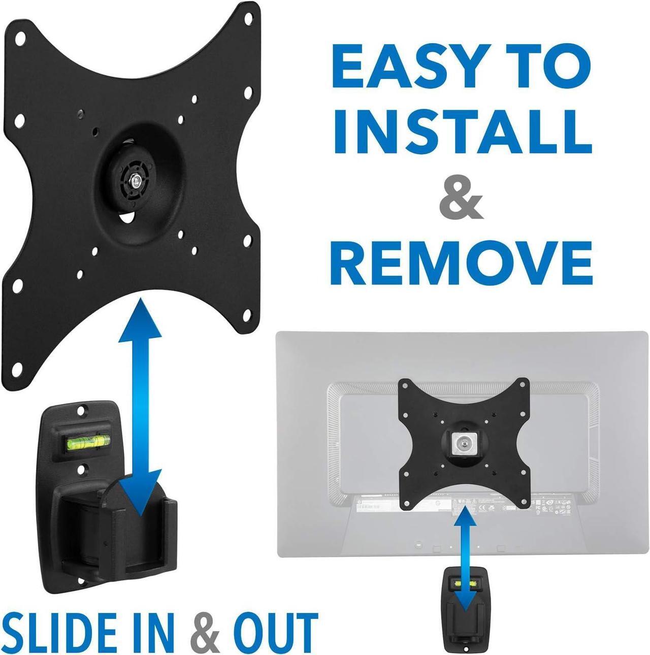 Alt view image 5 of 7 - Mount-It! Locking TV Wall Mount, Full Motion TV Mount with Anti-Theft Lockable Quick Release VESA Head, Fits VESA 100, 200 and 400, 44 Lbs Capacity