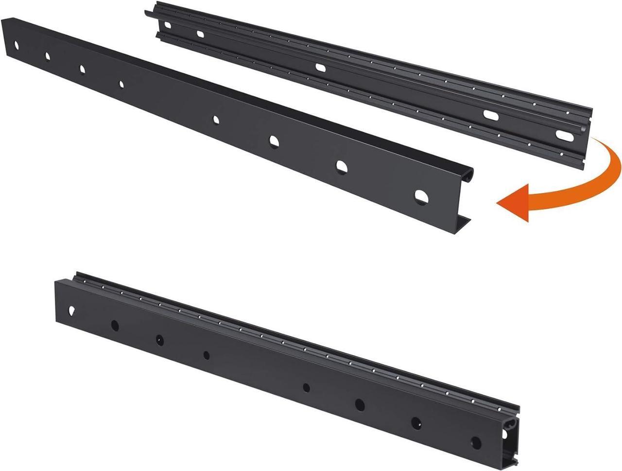 Main image of Link2Home Fixed TV Wall Mount up to 57 inch, Mount Directly on Sheetrock or Plasterboard Walls, No Studs Required, Up to 88 lbs. VESA 100/400, fits LED, LCD, OLED, Flat and Curved TVs, Black Aluminum