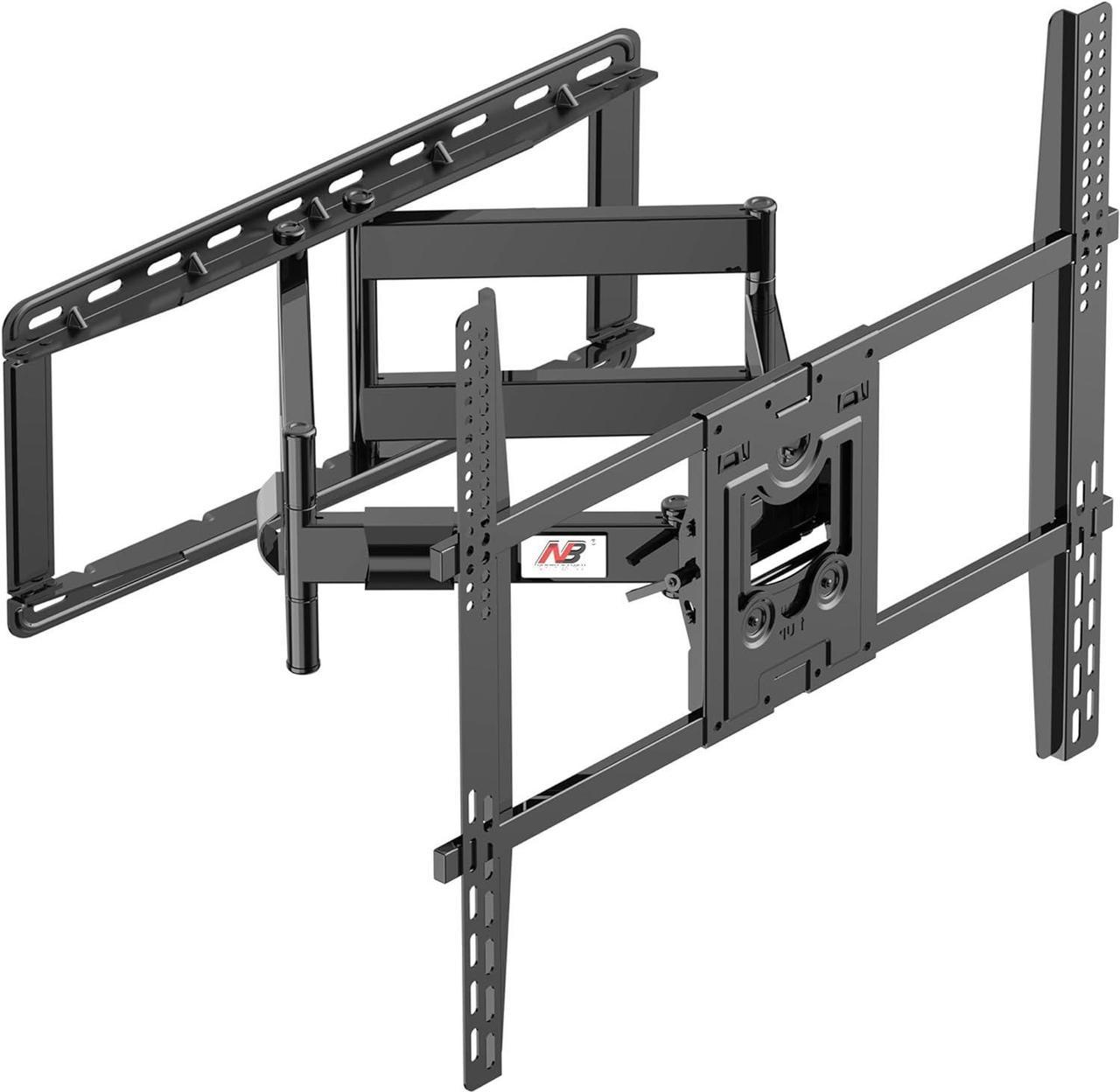 NB North Bayou Heavy Duty TV Wall Mount Double Arms Articulating Swivel TV Bracket for Most 75-110 inch LED LCD OLED TVs VESA Compatible Hold up to 200 lbs Wall Bracket SP5