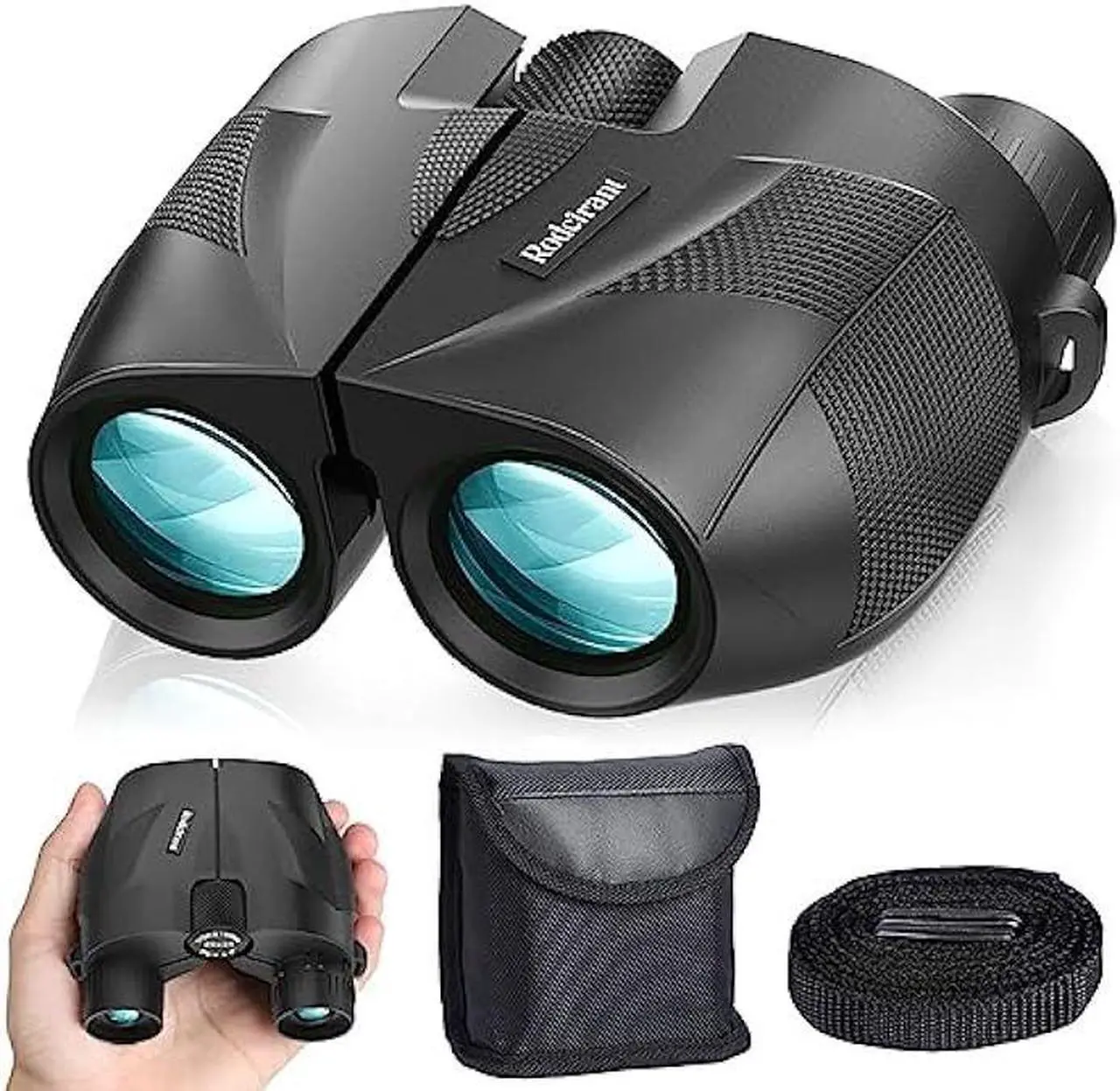 Main image of Rodcirant 20x25 Compact Binoculars for Adults and Kids, Waterproof Binocular with Low Light Vision, Easy Focus Binoculars for Bird Watching