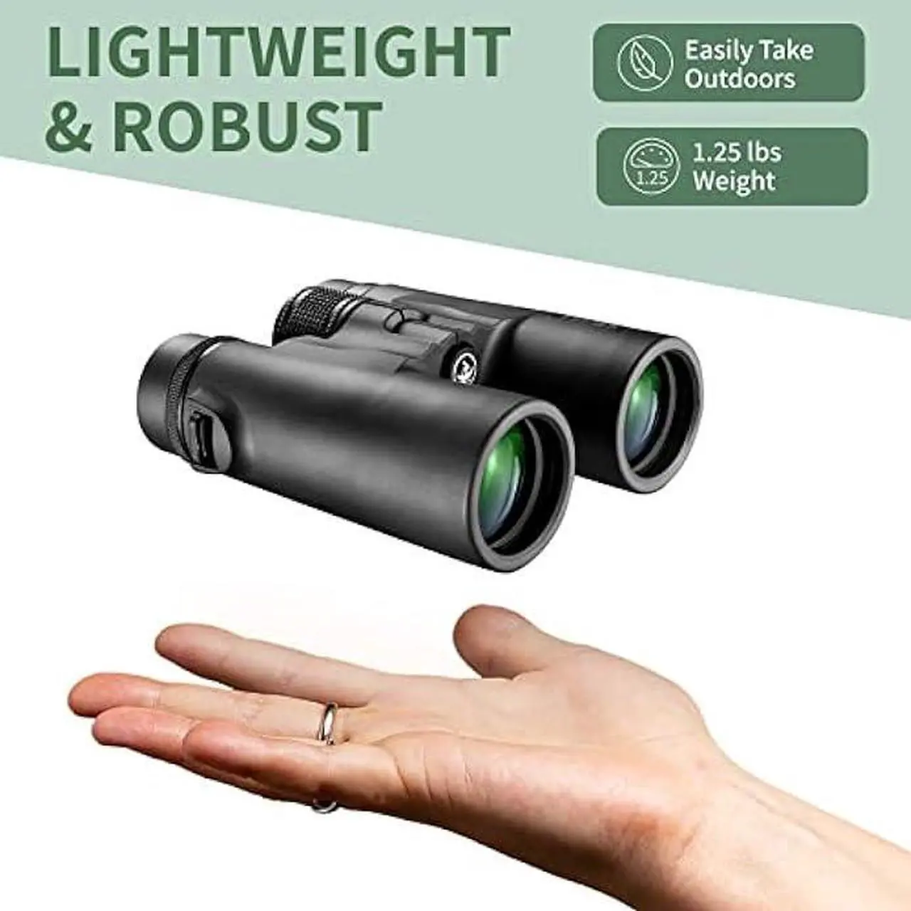 Alt view image 4 of 6 - Gosky 10x42 Roof Prism Binoculars for Adults, HD Professional Binoculars for Bird Watching Travel Stargazing Hunting Concerts Sports-BAK4 Prism FMC Lens-with Phone Mount Strap Carrying Bag
