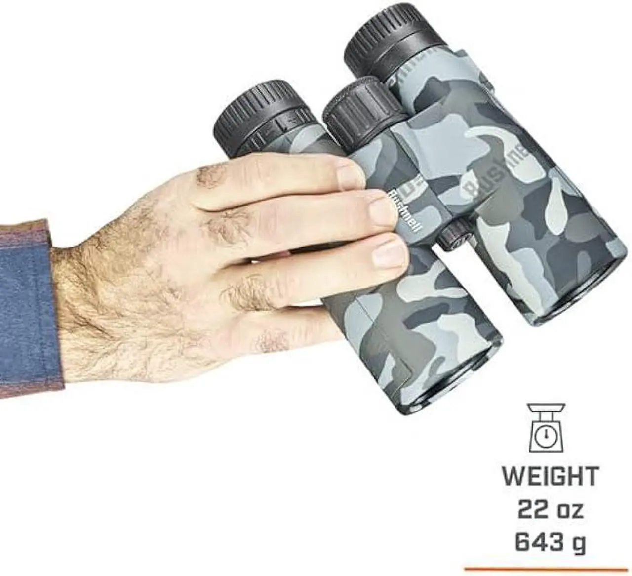 Alt view image 3 of 7 - Bushnell Blackout Camo 10x42 Binoculars for Adults, Binoculars for Hunting, Bird Watching, Boating