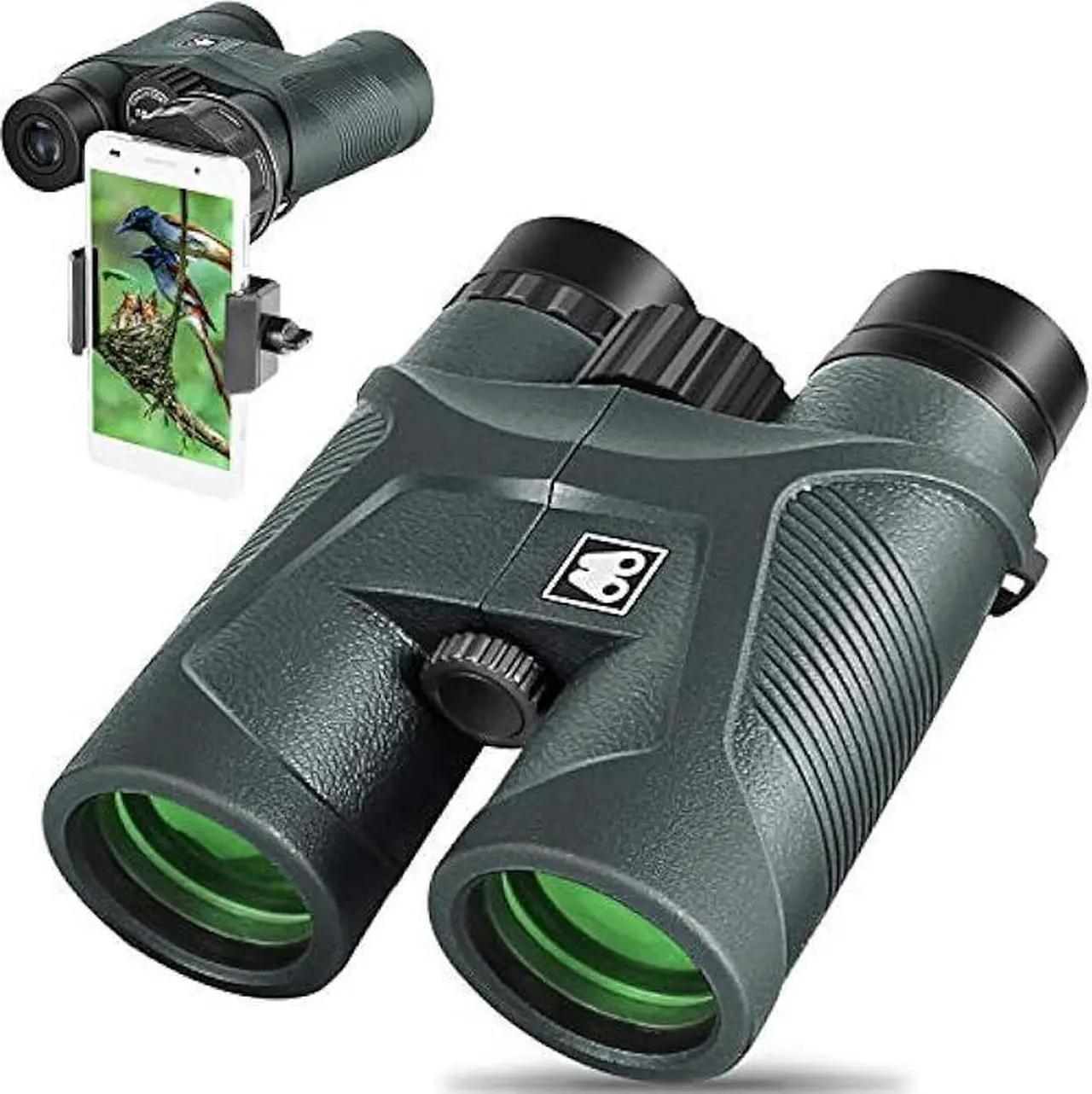 Main image of Sarblue 10x42 Binoculars for Adults with Smartphone Adapter, BAK4 Prism and FMC Lens, HD Professional Binoculars for Bird Watching Travel Stargazing Hunting Wildlife Watching Outdoor Concerts Sports