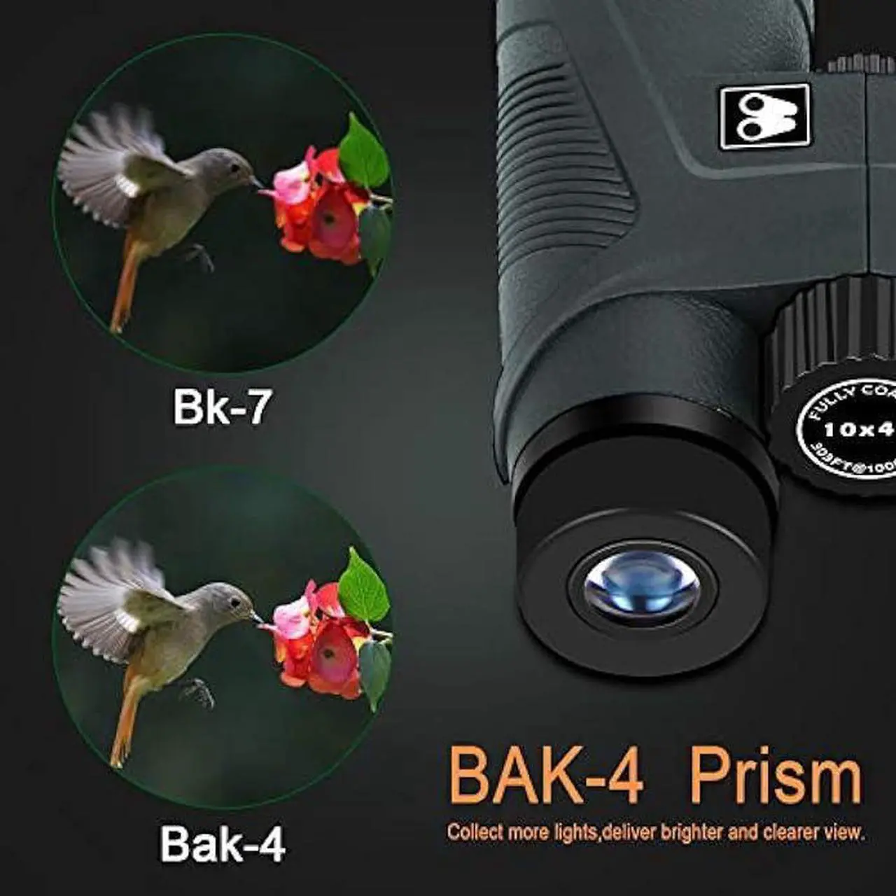 Alt view image 4 of 7 - Sarblue 10x42 Binoculars for Adults with Smartphone Adapter, BAK4 Prism and FMC Lens, HD Professional Binoculars for Bird Watching Travel Stargazing Hunting Wildlife Watching Outdoor Concerts Sports
