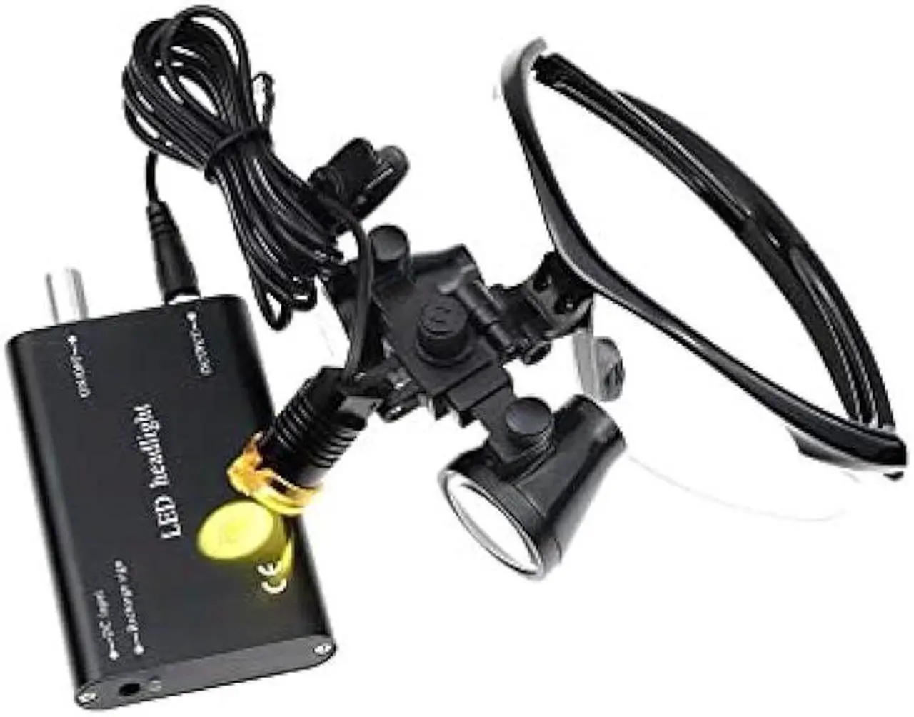 Alt view image 3 of 7 - 3.5X 420 Binocular Loupes Magnifier Glasses Blue + LED Head Light
