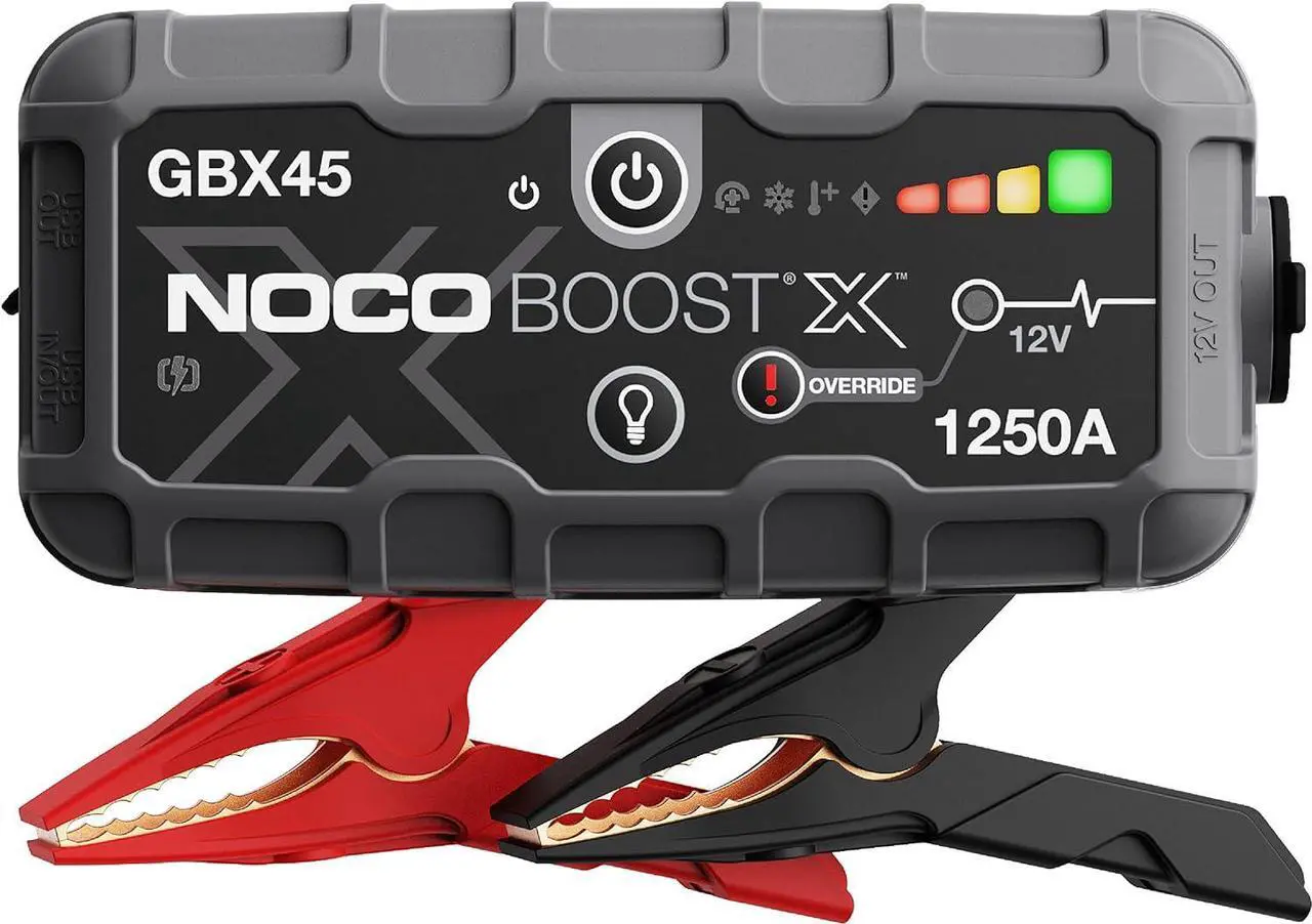 Main image of NOCO Boost X GBX45 1250A UltraSafe Car Battery Jump Starter, 12V Battery Pack, Battery Booster, Jump Box, Portable Charger and Jumper Cables for 6.5L Gasoline and 4.0L Diesel Engines