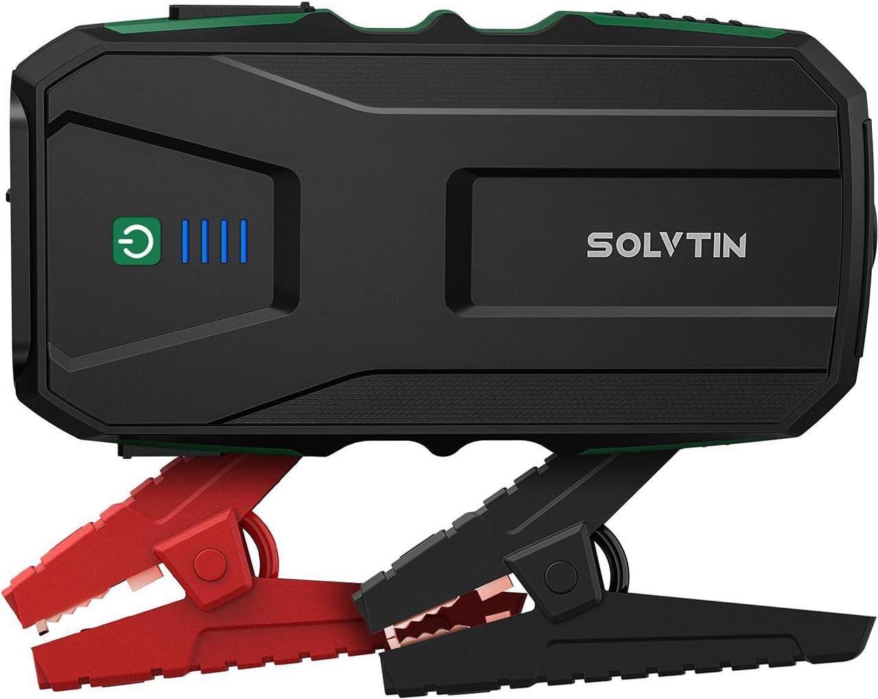 Main image of SOLVTIN S6 Jump Starter 1200A Car Starter for up to 7.5L Gas and 6.0L Diesel Engine 12V Battery Jump Starter with Smart Jumper Cables Portable Power Bank with PD 18W, QC 3.0 Port and LED Light