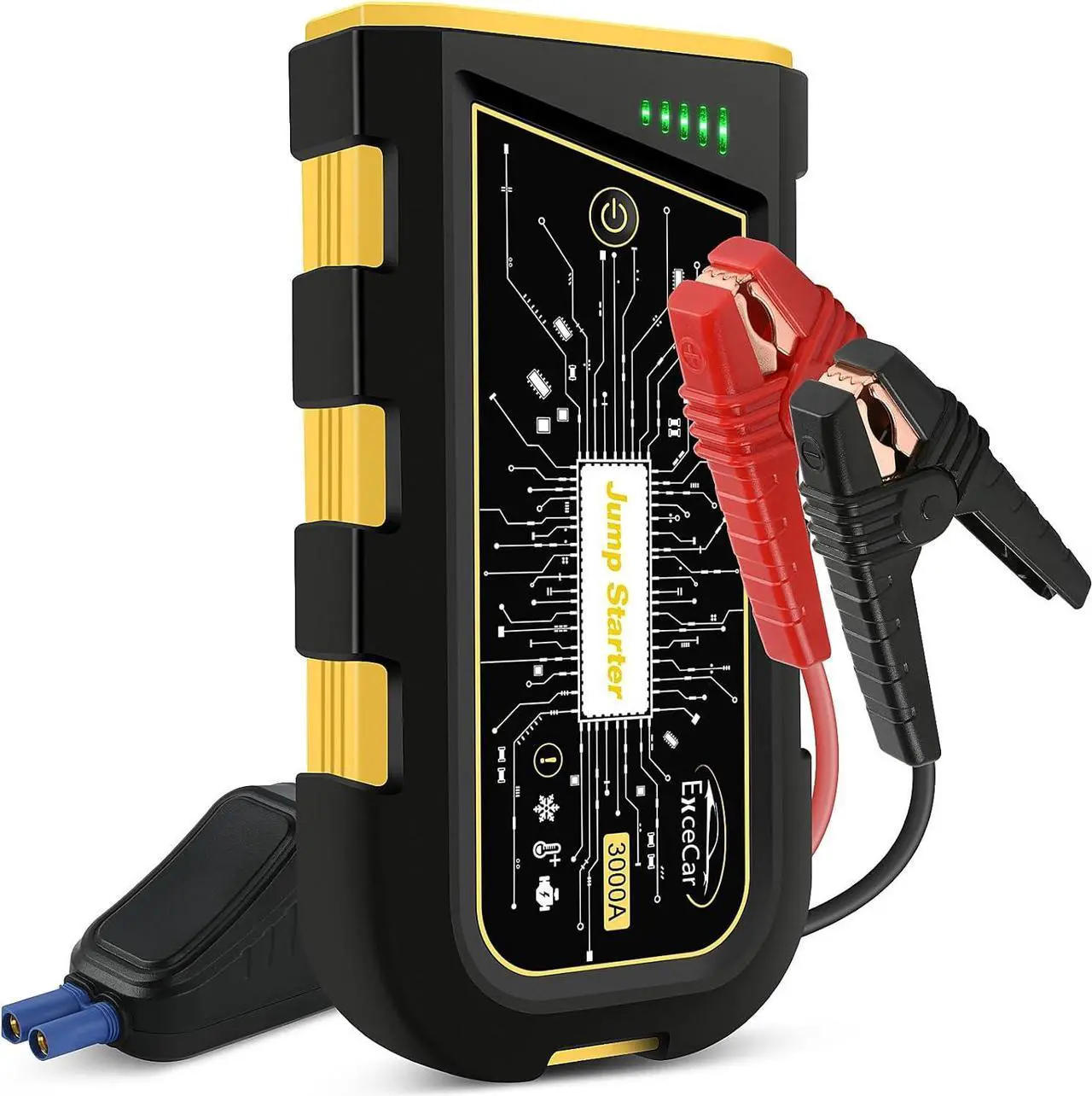 Main image of EXCECAR Y29 Plus Car Jump Starter 3000A Peak for Up to 8.0L Gas or 6.5L Diesel Engine, Car Battery Stater, Auto Battery Jump Box with Built-in LED Light, 12V Portable Battery Starter with Power Bank