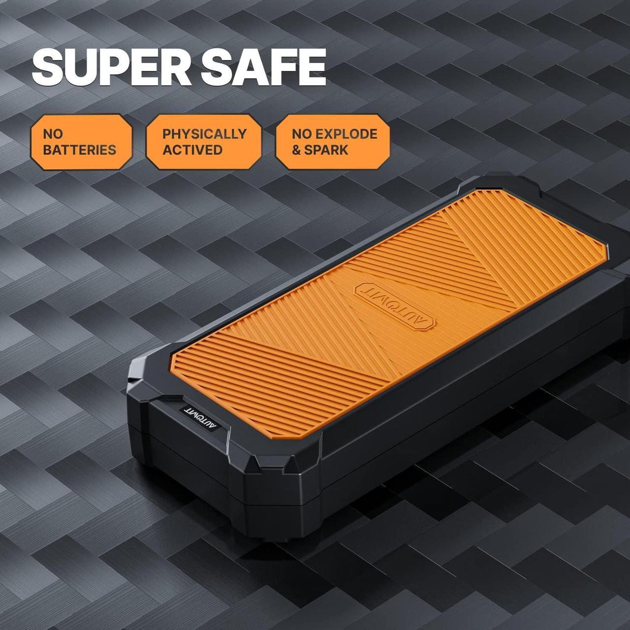 Alt view image 4 of 7 - Autowit Super Capacitor Jump Starter, 12V Batteryless Jump Starter, 8.0 Gas&4.0 Diesel Car Jump Starter, Portable Jump Starter for Car Battery, Bulit-in Supercapacitor, No Need Pre-Charge