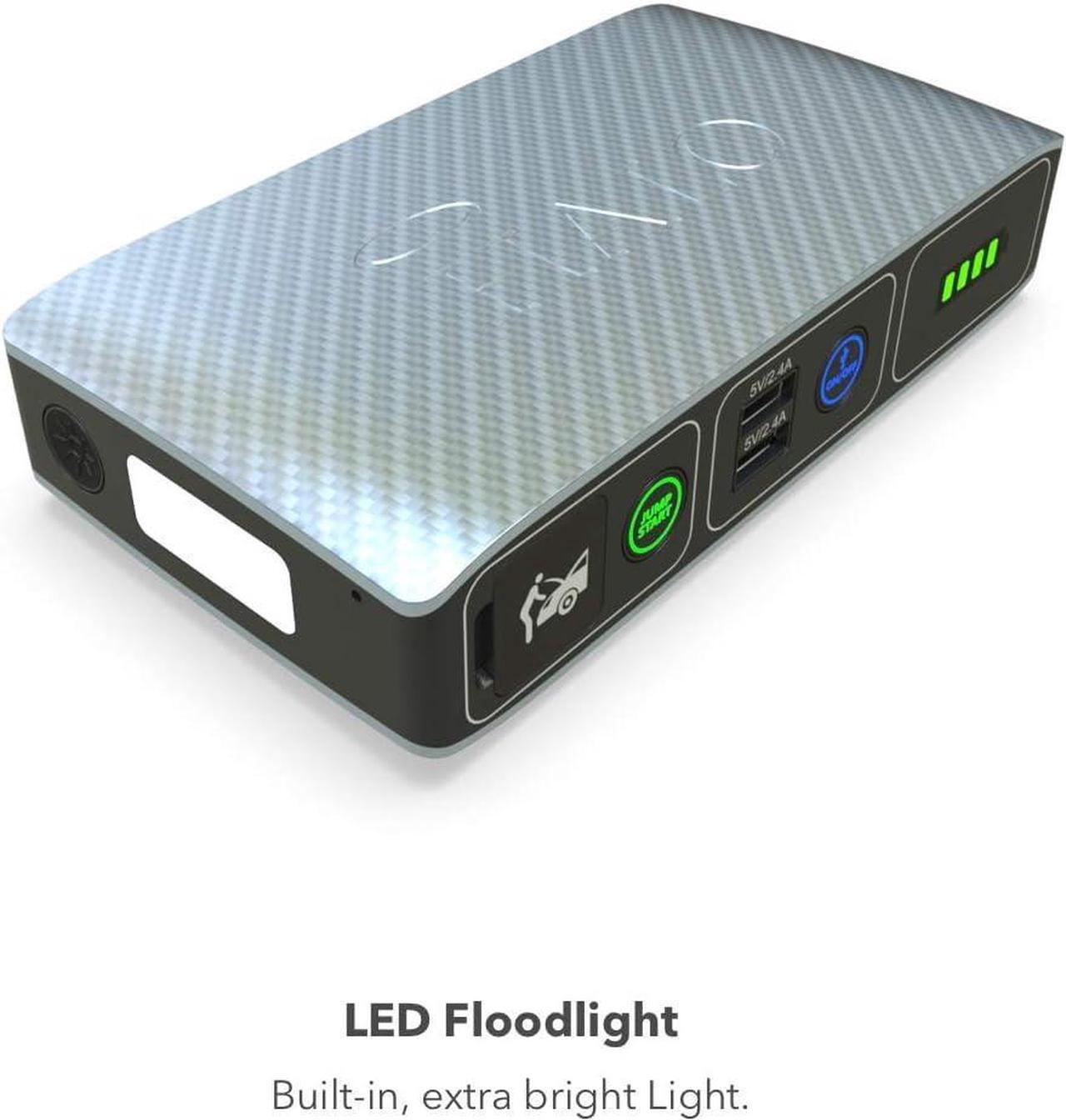 Alt view image 5 of 7 - HALO Bolt Compact Portable Car Jump Starter - Car Battery Jump Starter with 2 USB Ports to Charger Devices, Portable Car Charger - Gold Marble