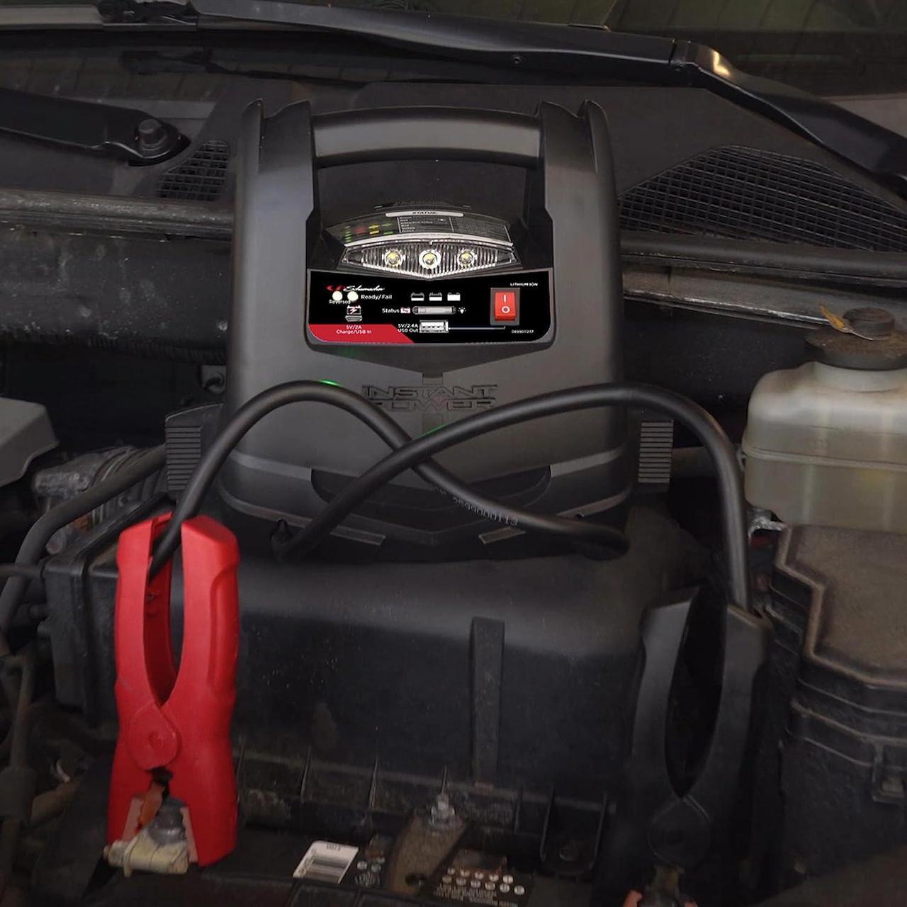 Alt view image 3 of 7 - Schumacher SL1562 Lithium Portable Power Station -150 PSI Air Compressor, 1200A 12V Jump Starter, for 8.0L Gas | 6.0L Diesel Engines  Charge Apple, Samsung and Android Devices