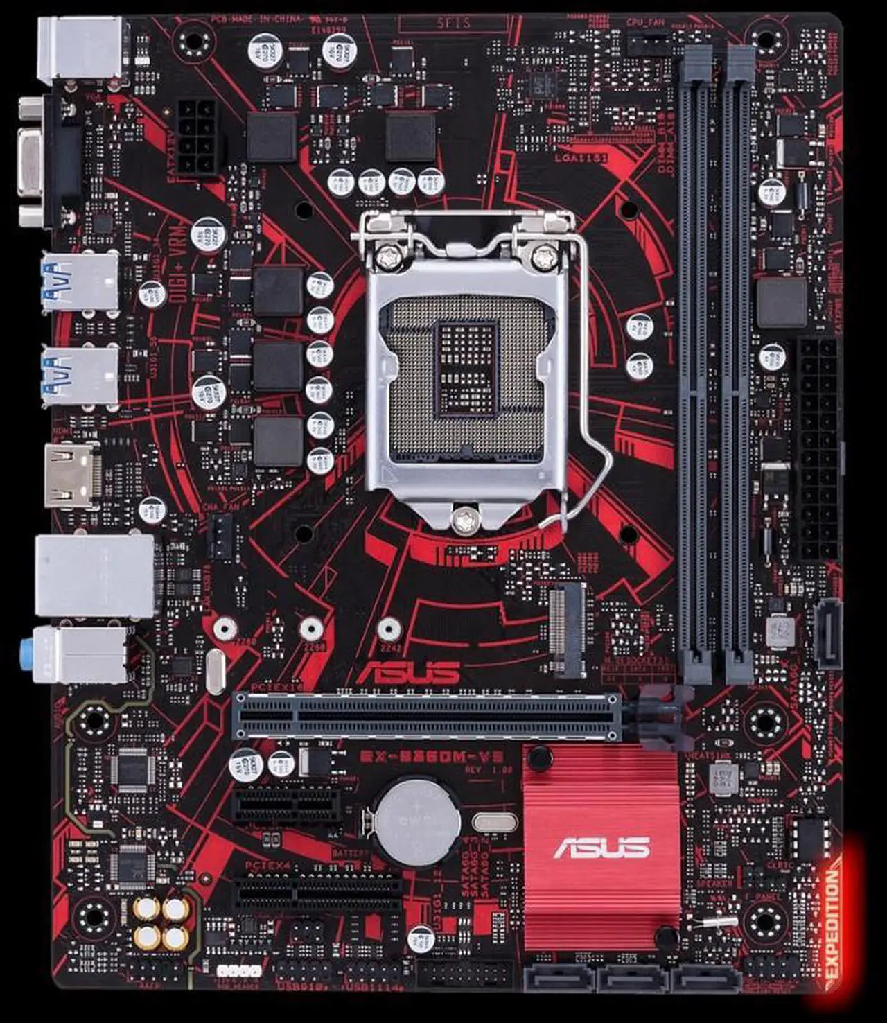 Main image of ASUS Intel Expedition EX-B360M-V5 Socket LGA 1151 DDR4 Micro ATX Motherboard (EX-B360M-V5)