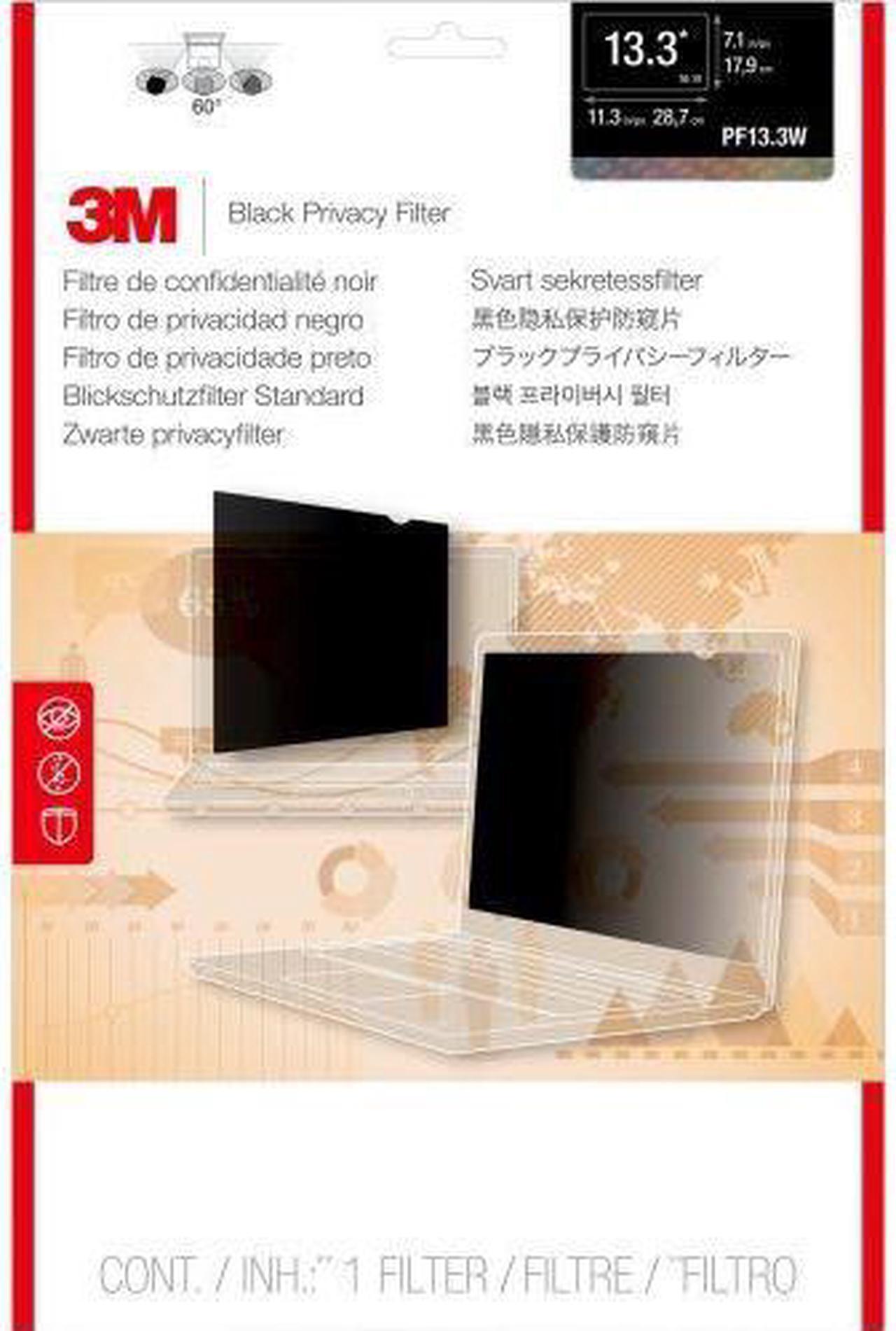 Alt view image 4 of 5 - 3M PF133W1B Privacy Filter For 13.3 Inch Widescreen Laptop (16:10) - Notebook Privacy Filter - 13.3 Inch Wide - Black