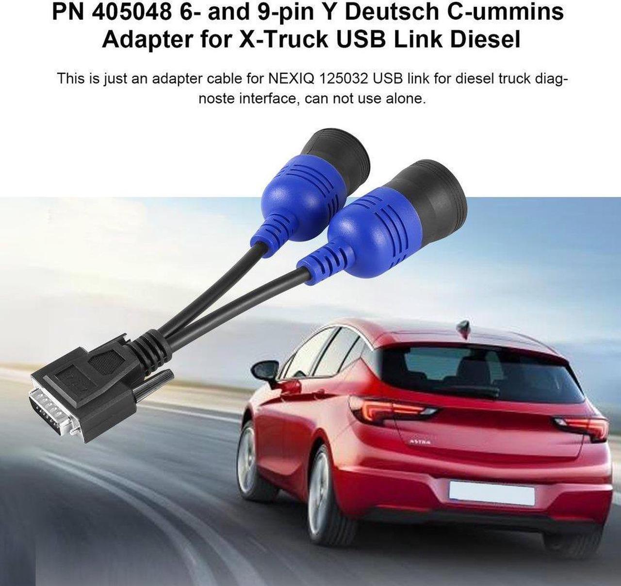 Alt view image 2 of 7 - PN 405048 6- and 9-pin Y Deutsch C-ummins Adapter for X-Truck USB Link