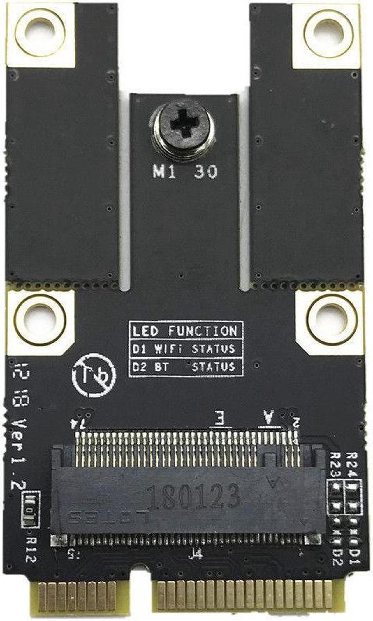 Alt view image 4 of 5 - New NGFF M.2 Key A Wifi Bluetooth Card to Mini PCI-E Converter Adapter Card